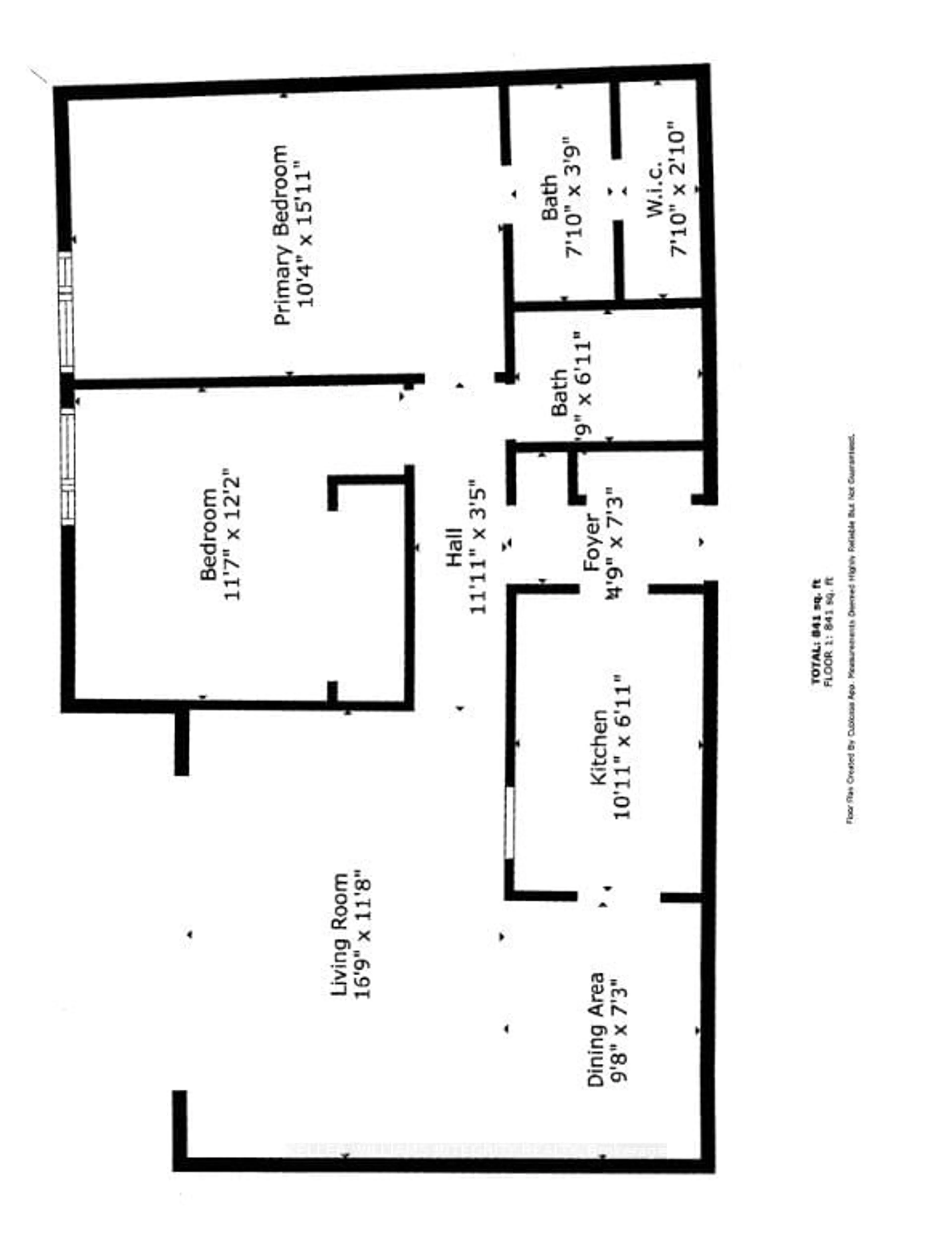 Floor plan for 1025 Richmond Rd #304, Woodroffe Ontario K2B 8G8