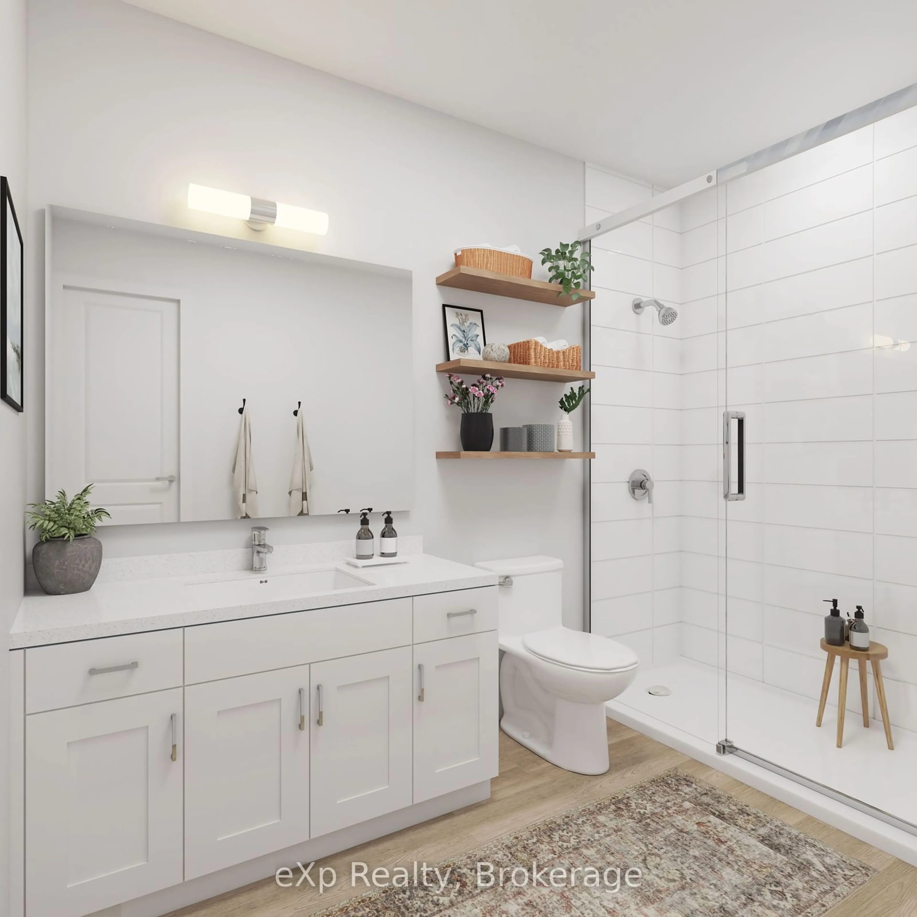 Contemporary bathroom, ceramic/tile floor for 824 Woolwich St #120, Guelph Ontario N1H 1G8