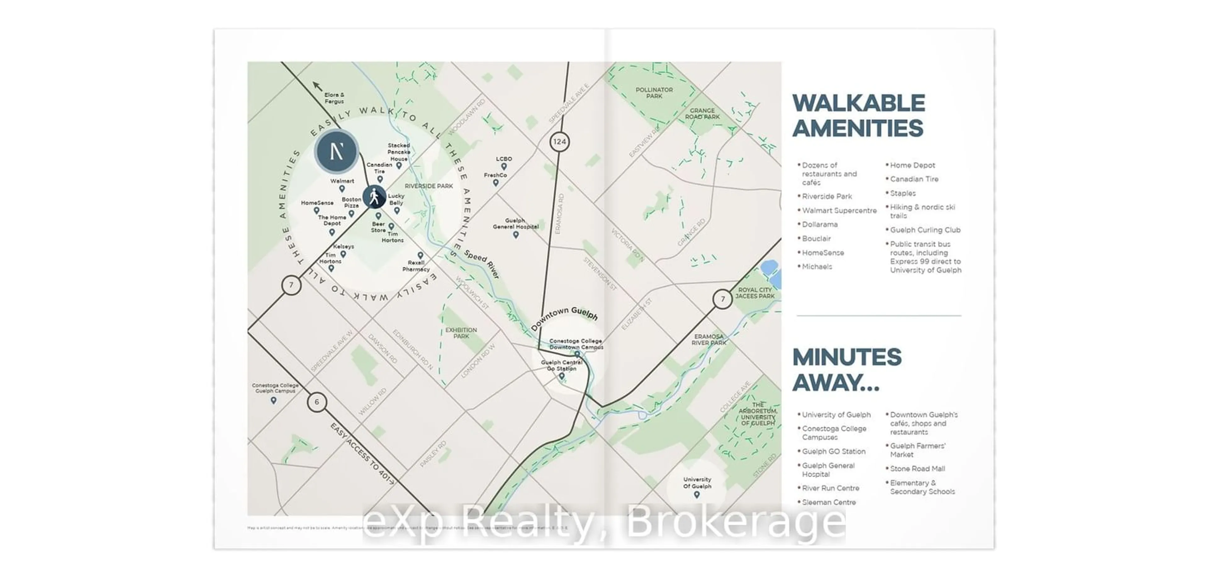 Picture of a map for 824 Woolwich St #120, Guelph Ontario N1H 1G8