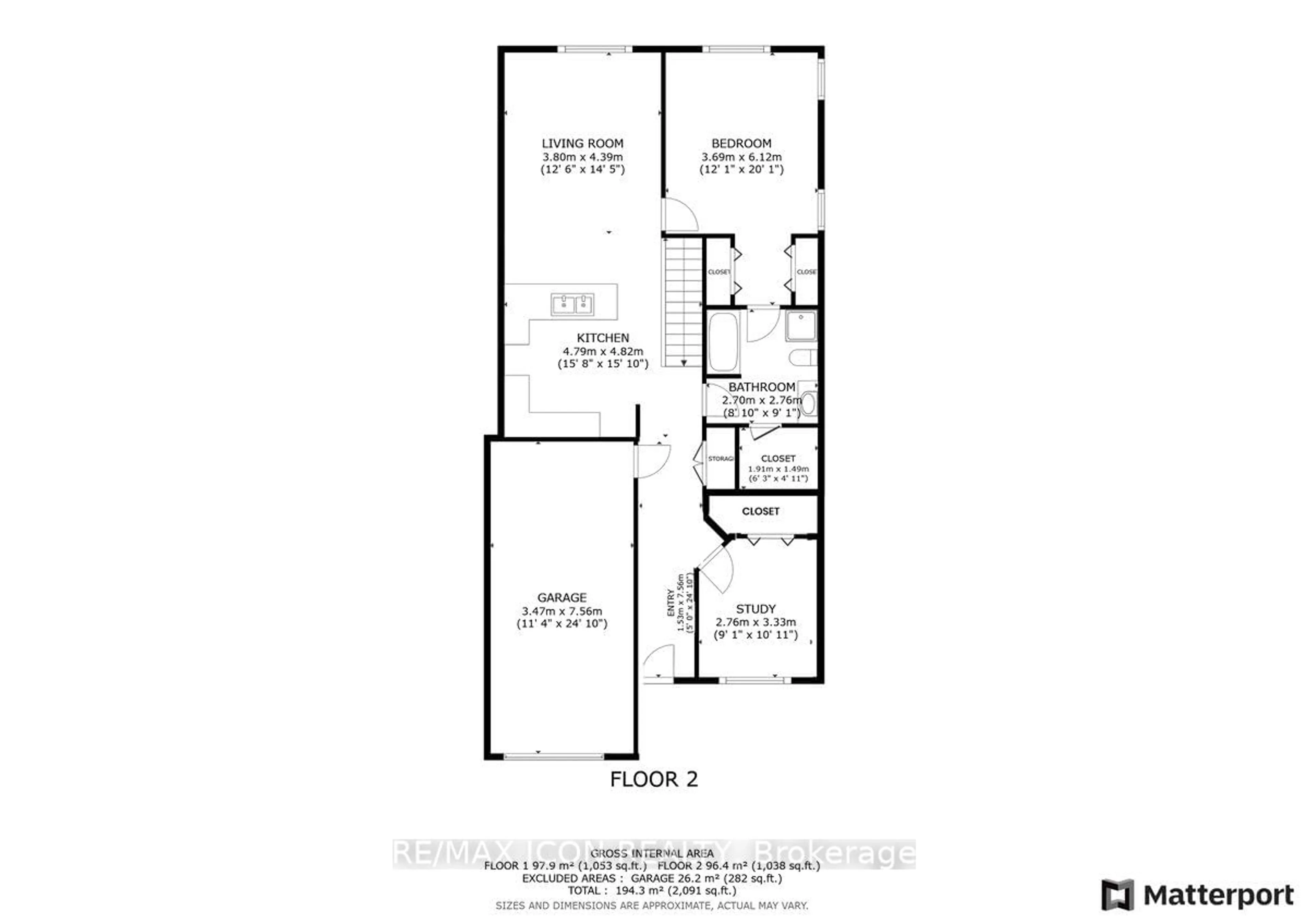 Floor plan for 12 Washington St #204, Norwich Ontario N0J 1P0