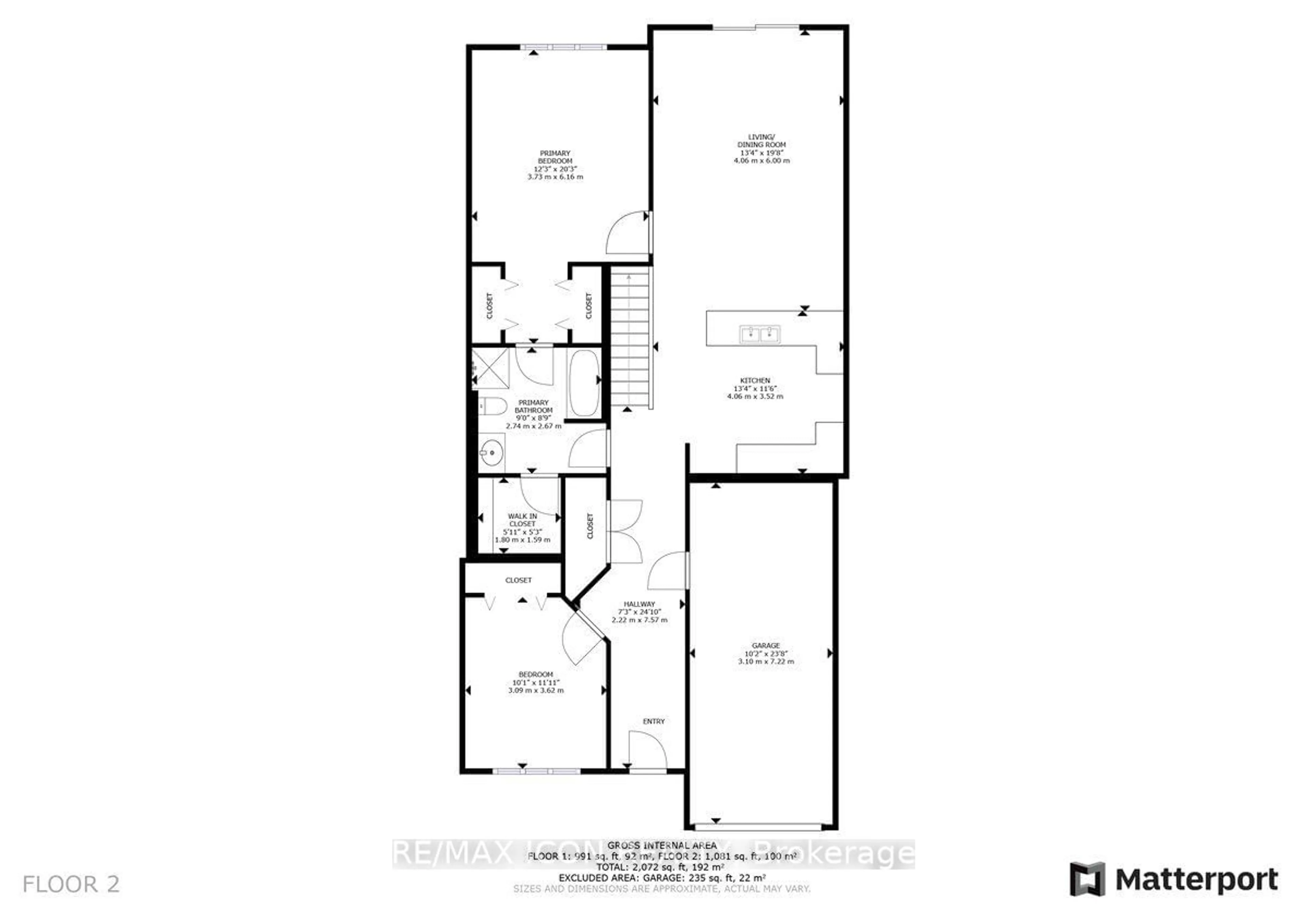 Floor plan for 12 Washington St #203, Norwich Ontario N0J 1P0