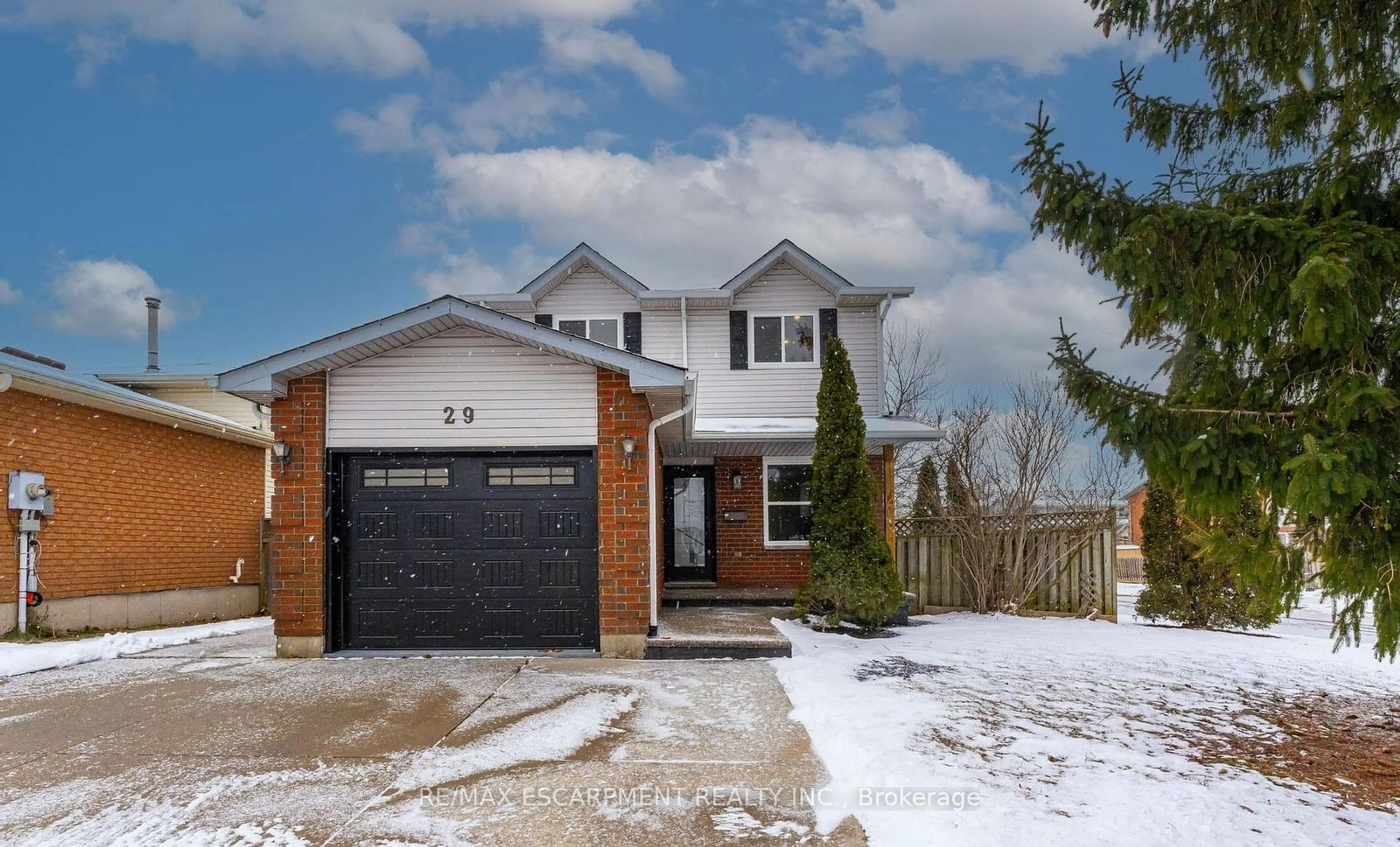 Home with brick exterior material, street for 29 Featherwood Cres, Hamilton Ontario L8J 3P6