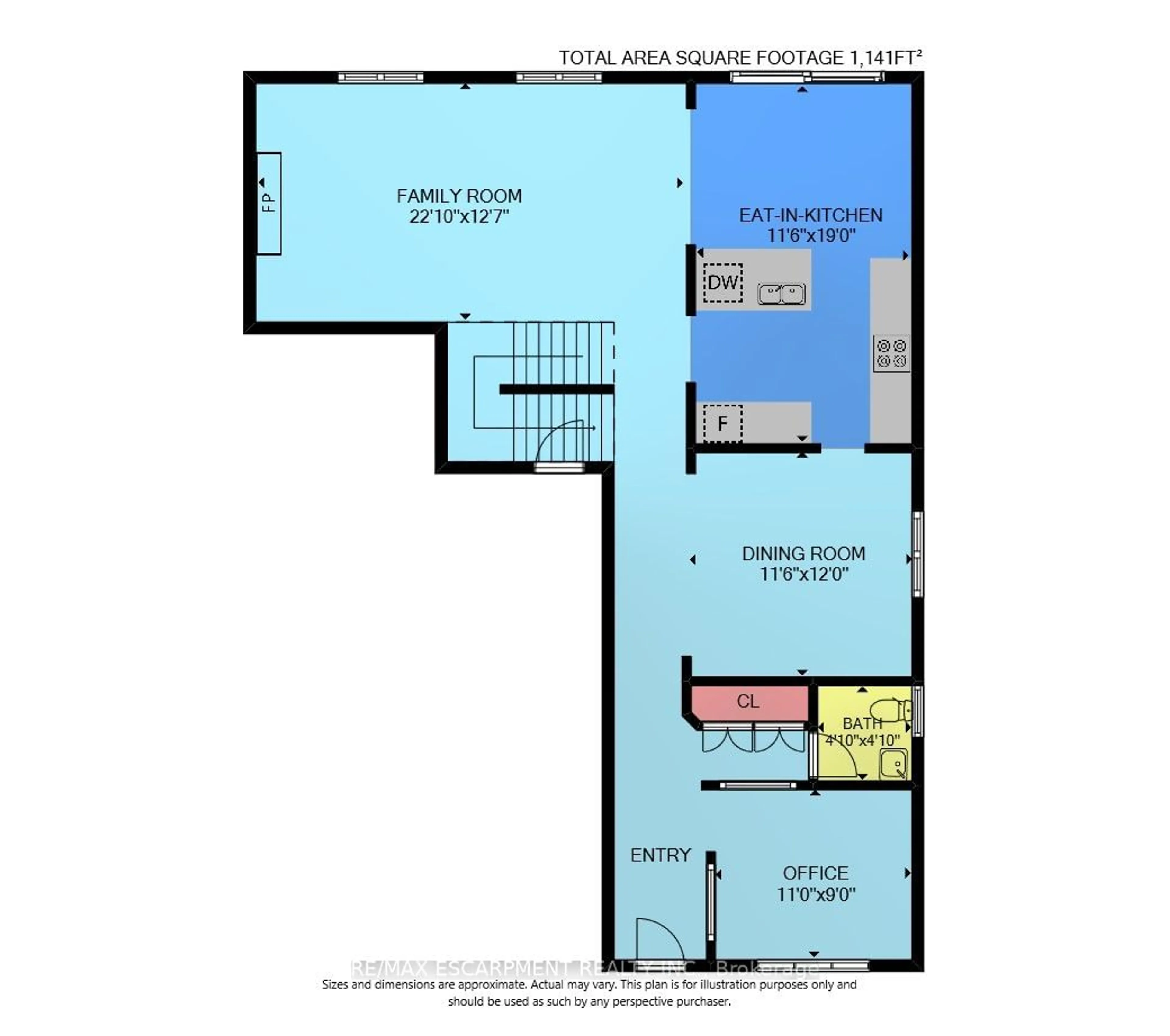 Floor plan for 63 Fowler Dr, Hamilton Ontario L0R 1C0