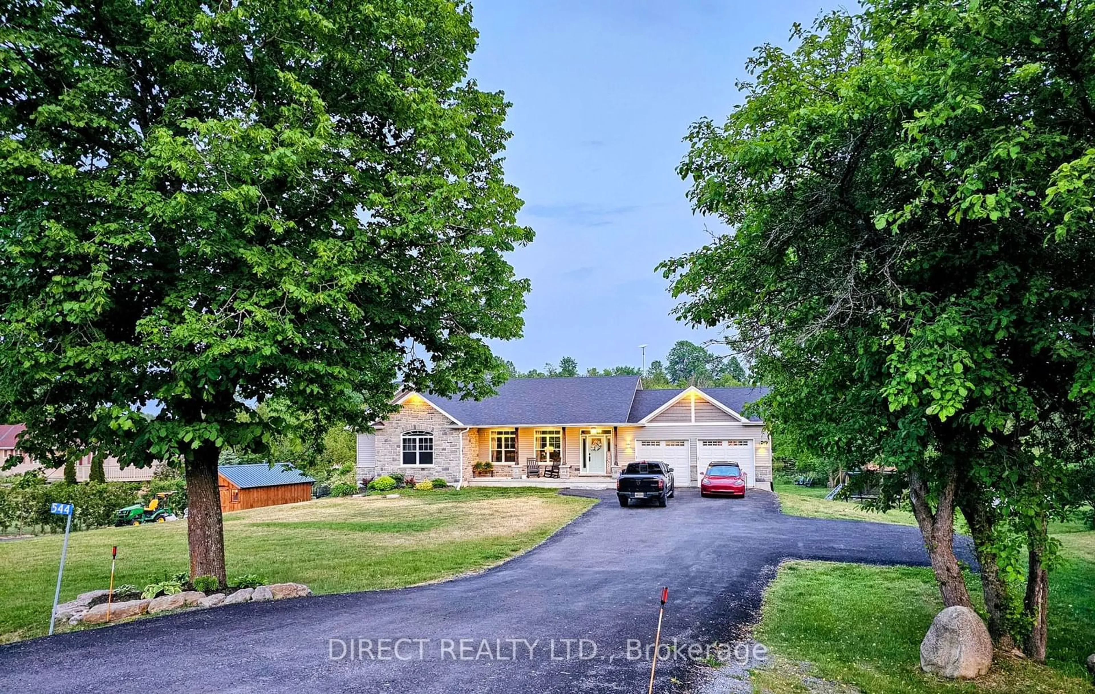 A pic from outside/outdoor area/front of a property/back of a property/a pic from drone, street for 544 Shannon Rd, Tyendinaga Ontario K0K 2V0