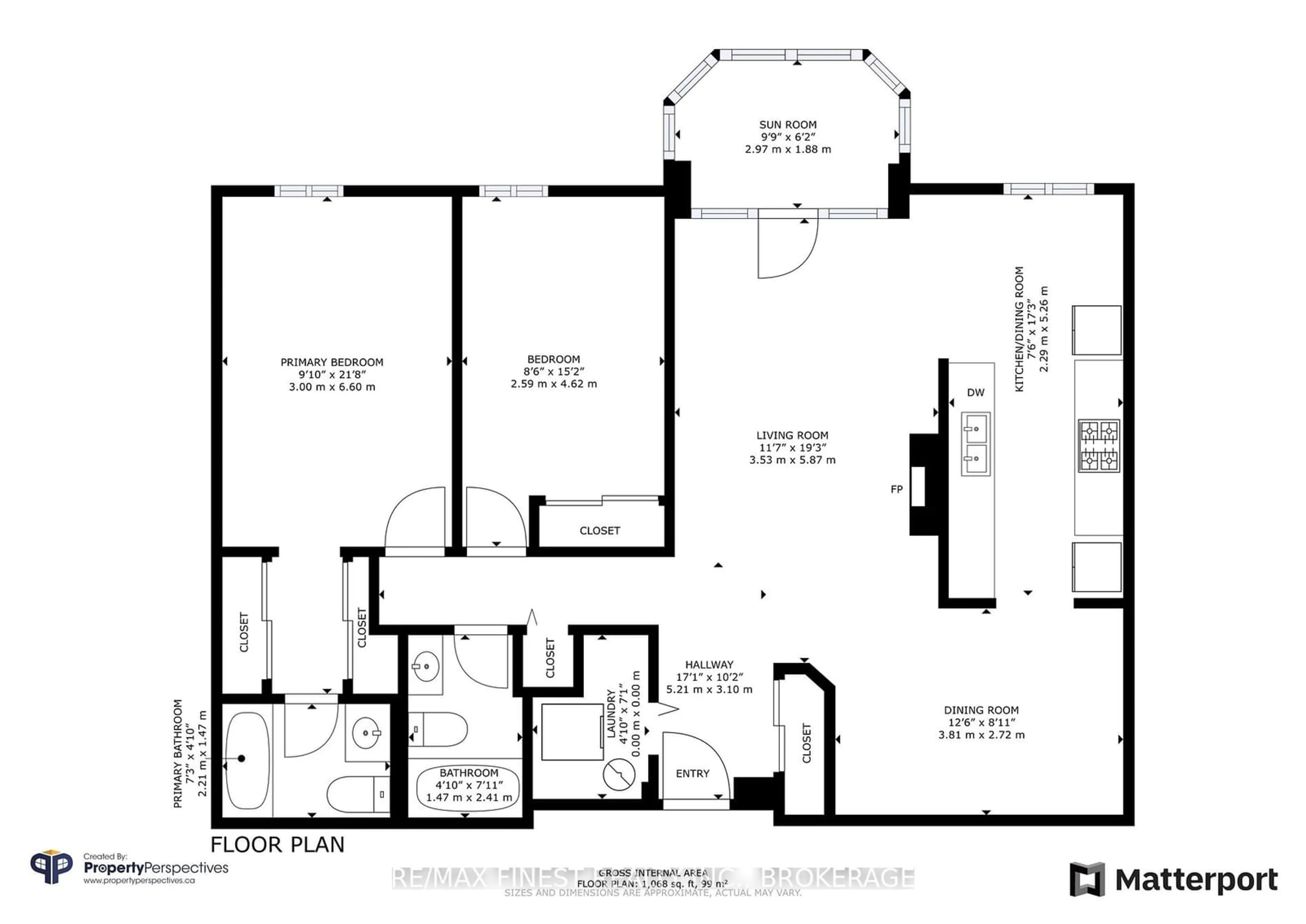 Floor plan for 649 Davis Dr #406, Kingston Ontario K7L 5H6