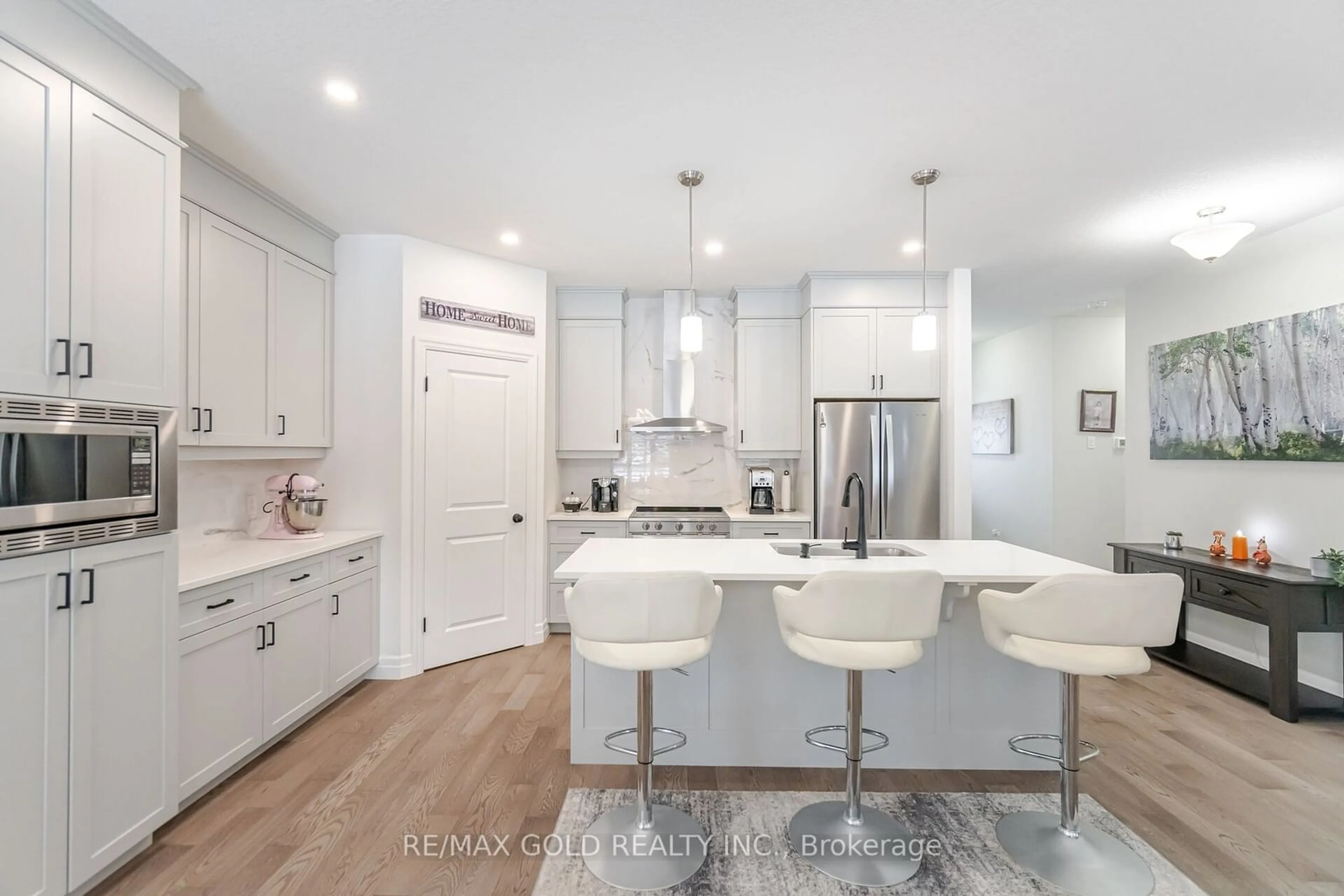 Open concept kitchen, ceramic/tile floor for 450 Rogers Rd, North Perth Ontario N4W 0H2