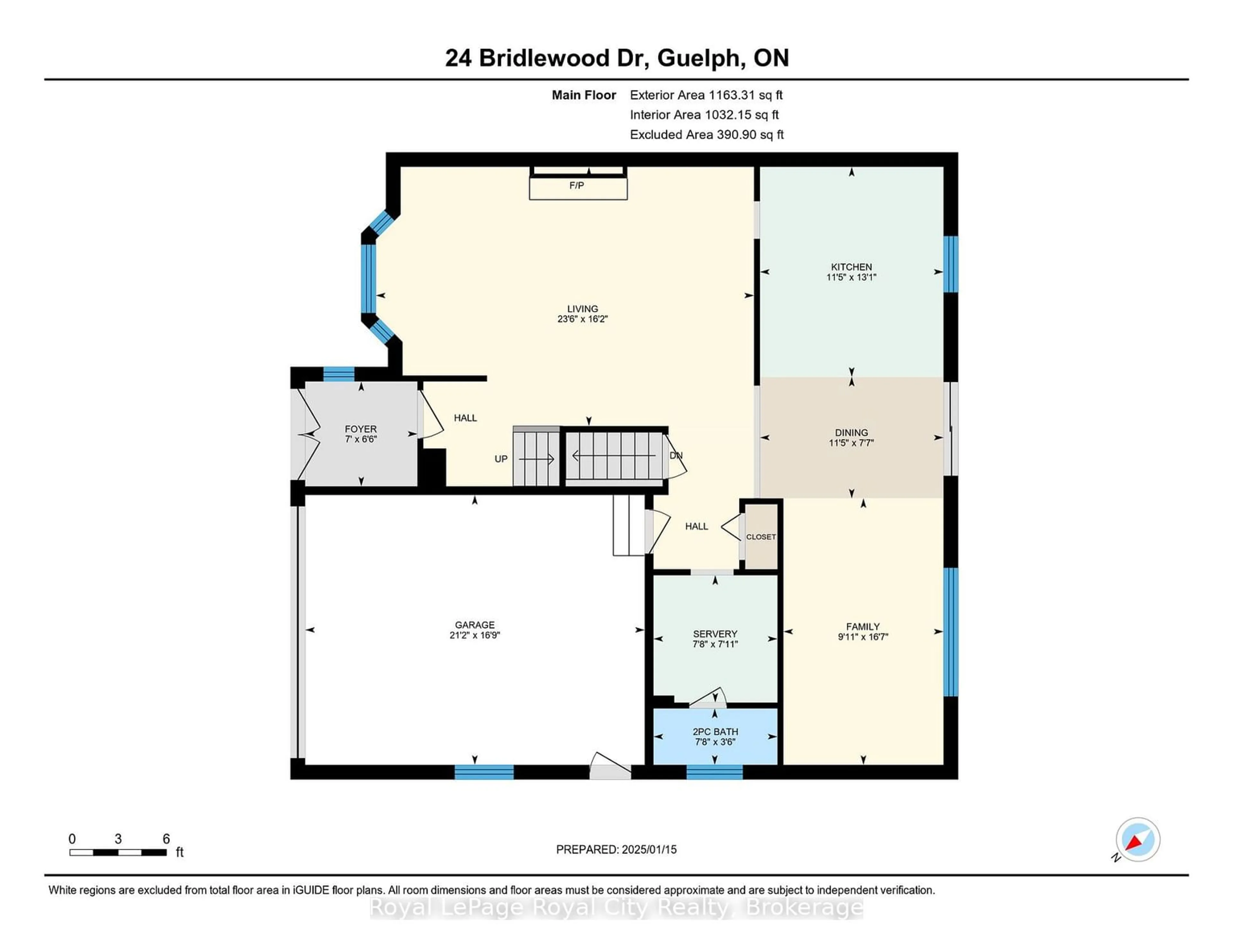 Floor plan for 24 Bridlewood Dr, Guelph Ontario N1G 4B1