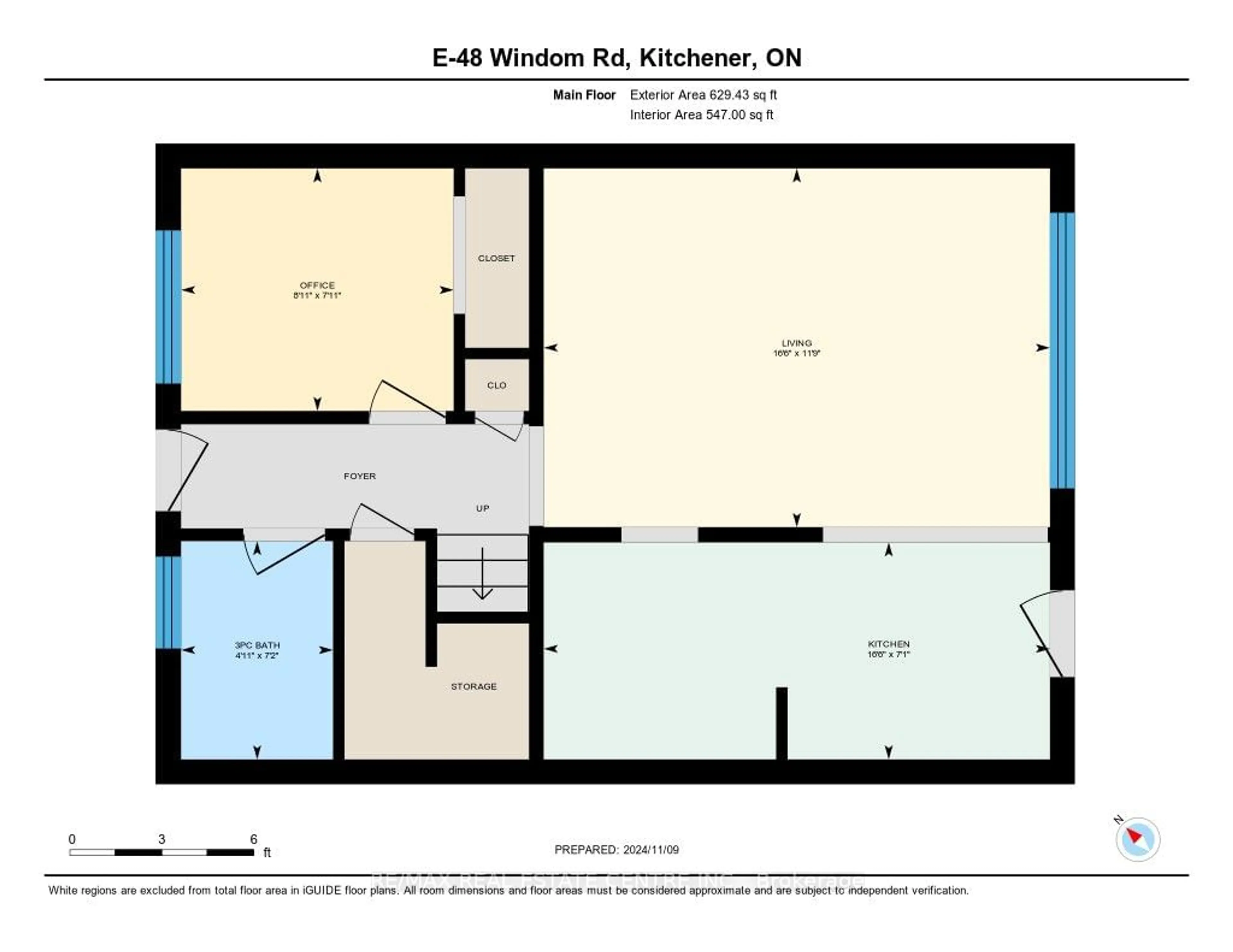 Floor plan for 48 Windom Rd #E, Kitchener Ontario N2A 2P4