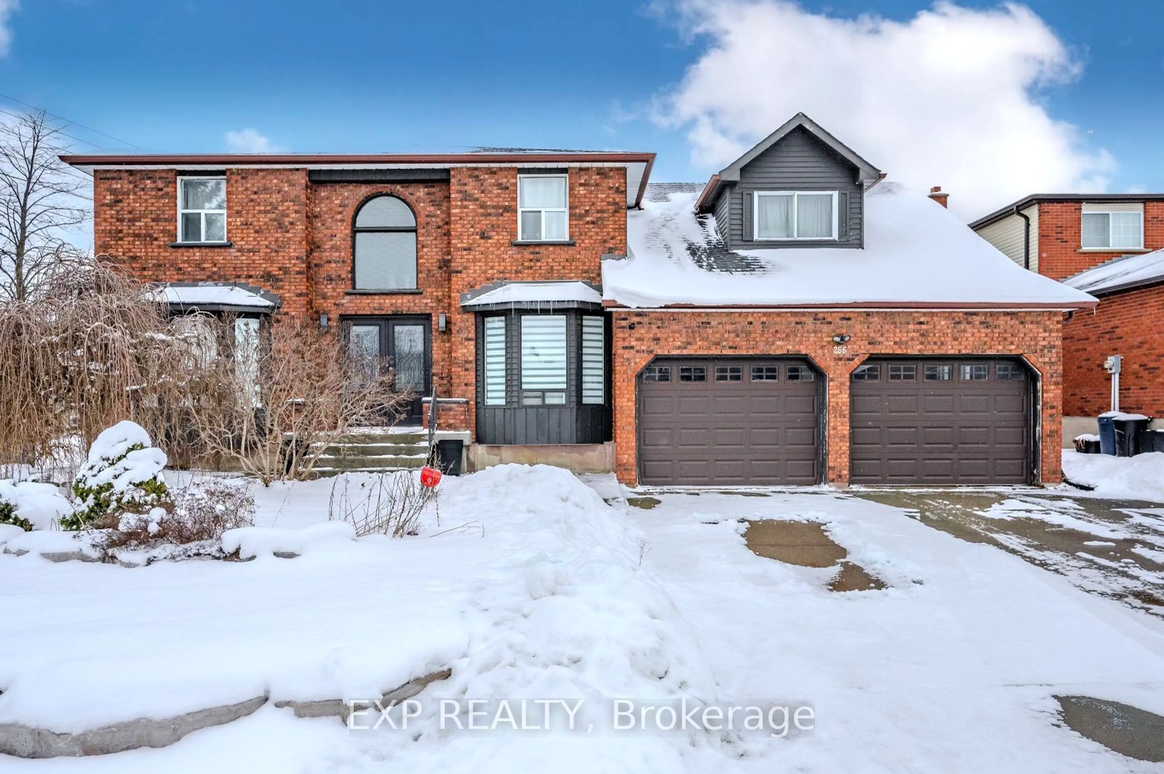 Home with brick exterior material, street for 256 Highview Dr, Kitchener Ontario N2N 2K7