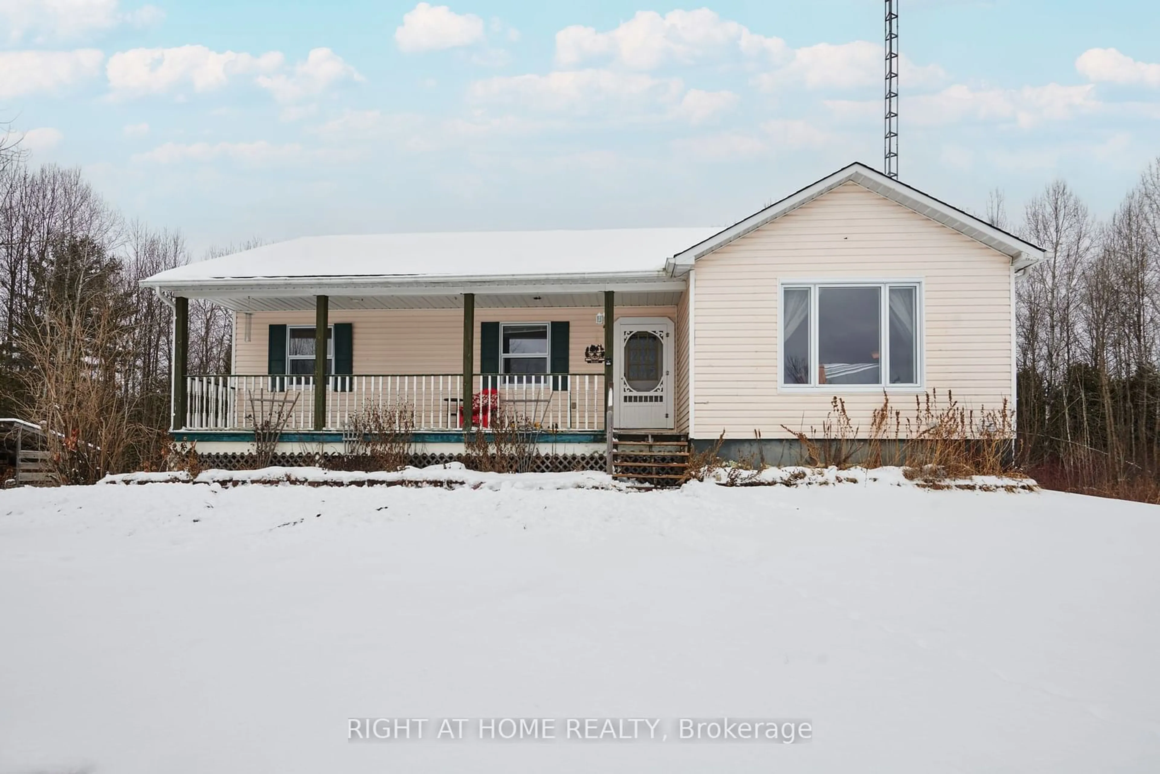 Home with vinyl exterior material, street for 9676 Hall Rd, Augusta Ontario K0G 1R0