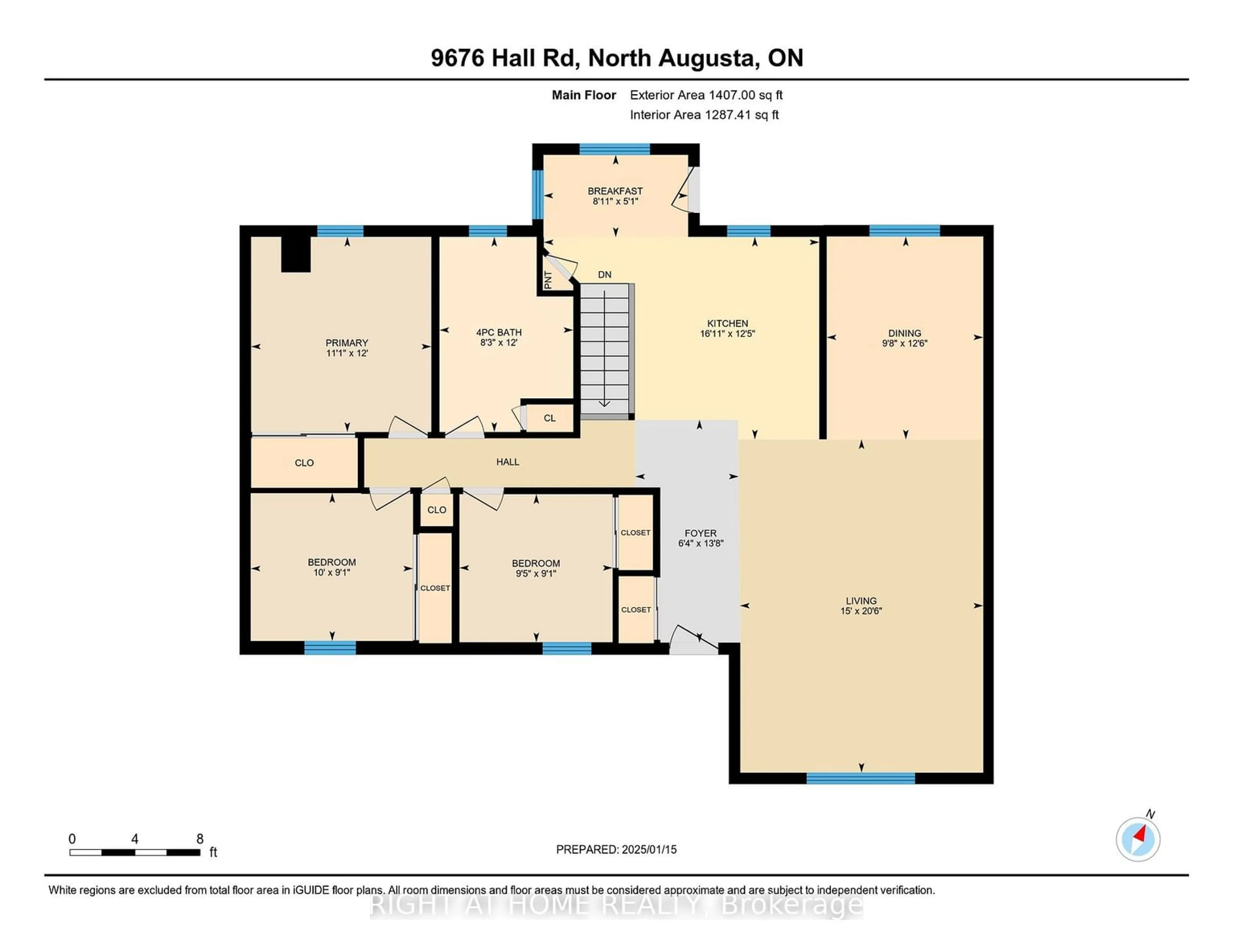 Floor plan for 9676 Hall Rd, Augusta Ontario K0G 1R0