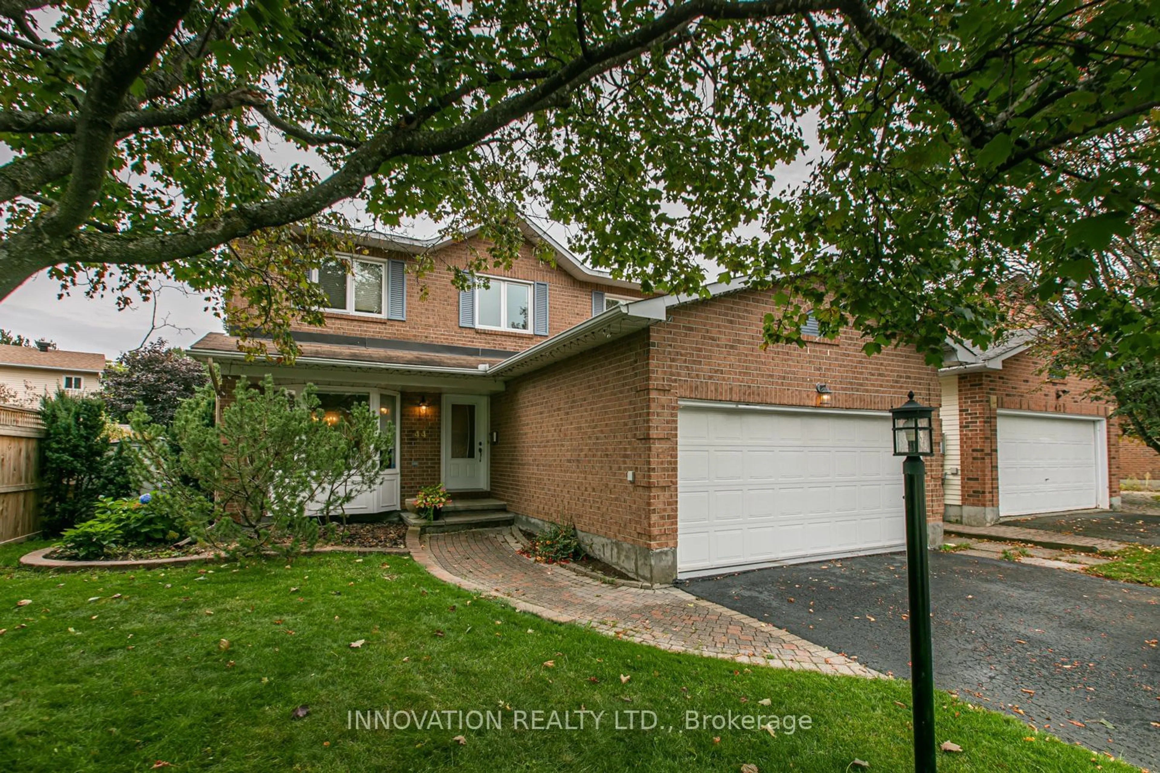 Home with brick exterior material, street for 44 Dartmoor Dr, Kanata Ontario K2M 1S6