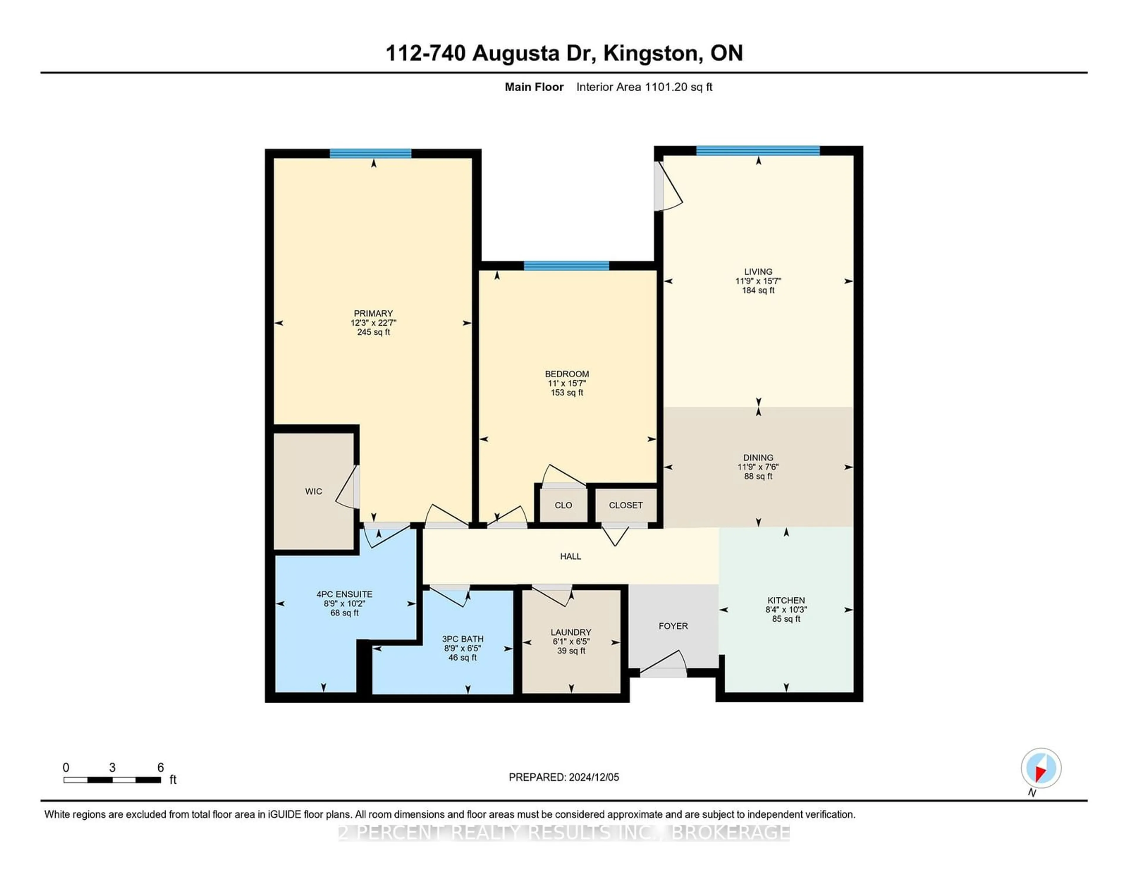 Floor plan for 740 Augusta Dr #112, Kingston Ontario K7P 0R5