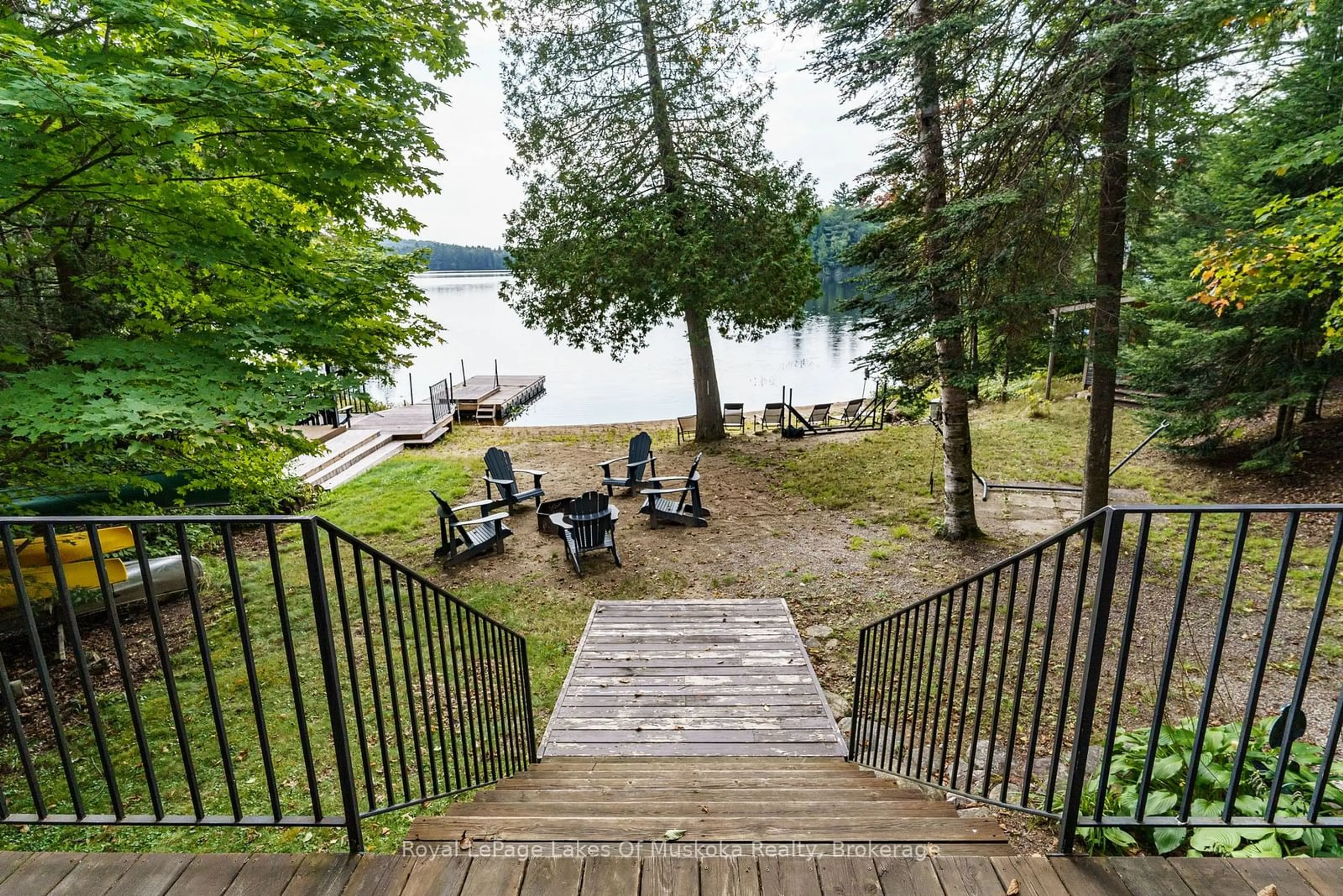 Patio, water/lake/river/ocean view for 202 LYNX Dr, Kearney Ontario P0A 1M0