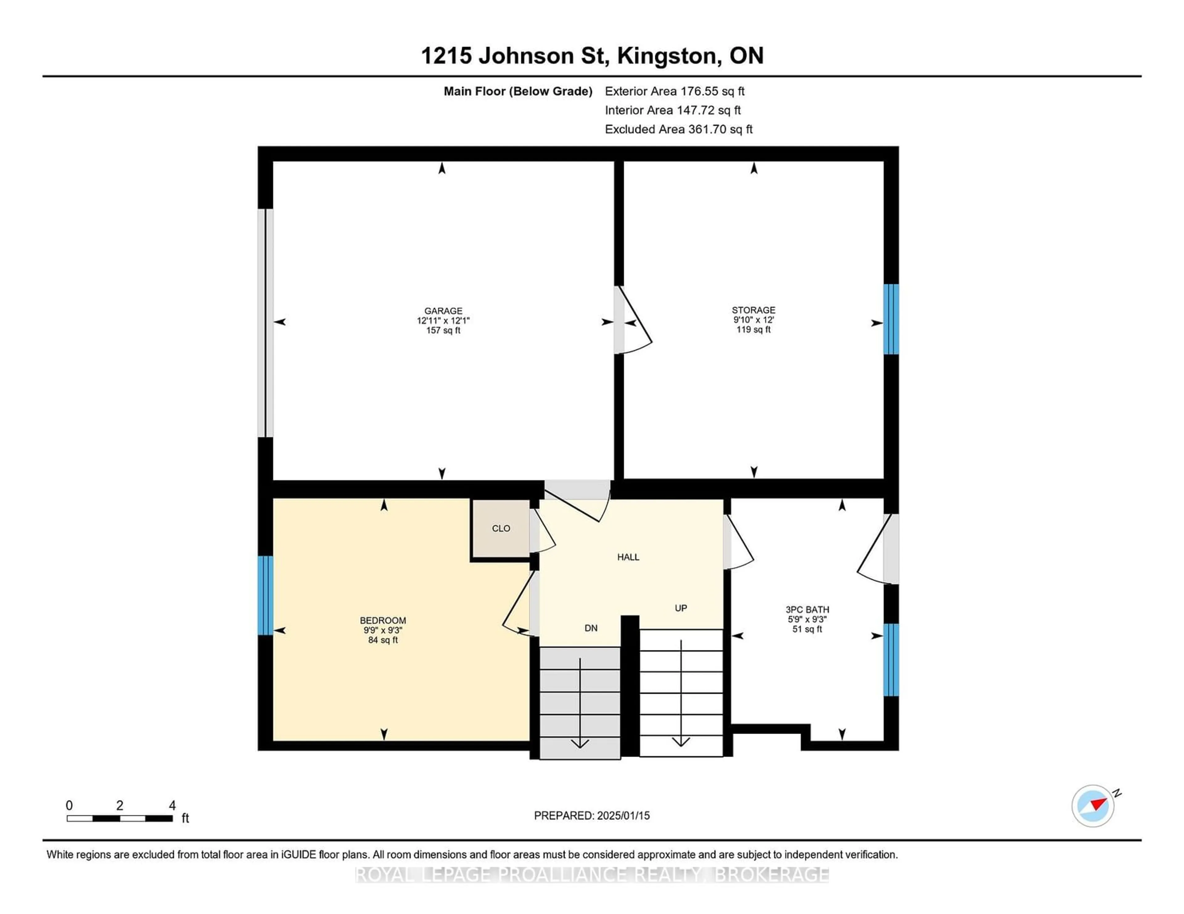 Floor plan for 1215 Johnson St, Kingston Ontario K7M 2P1