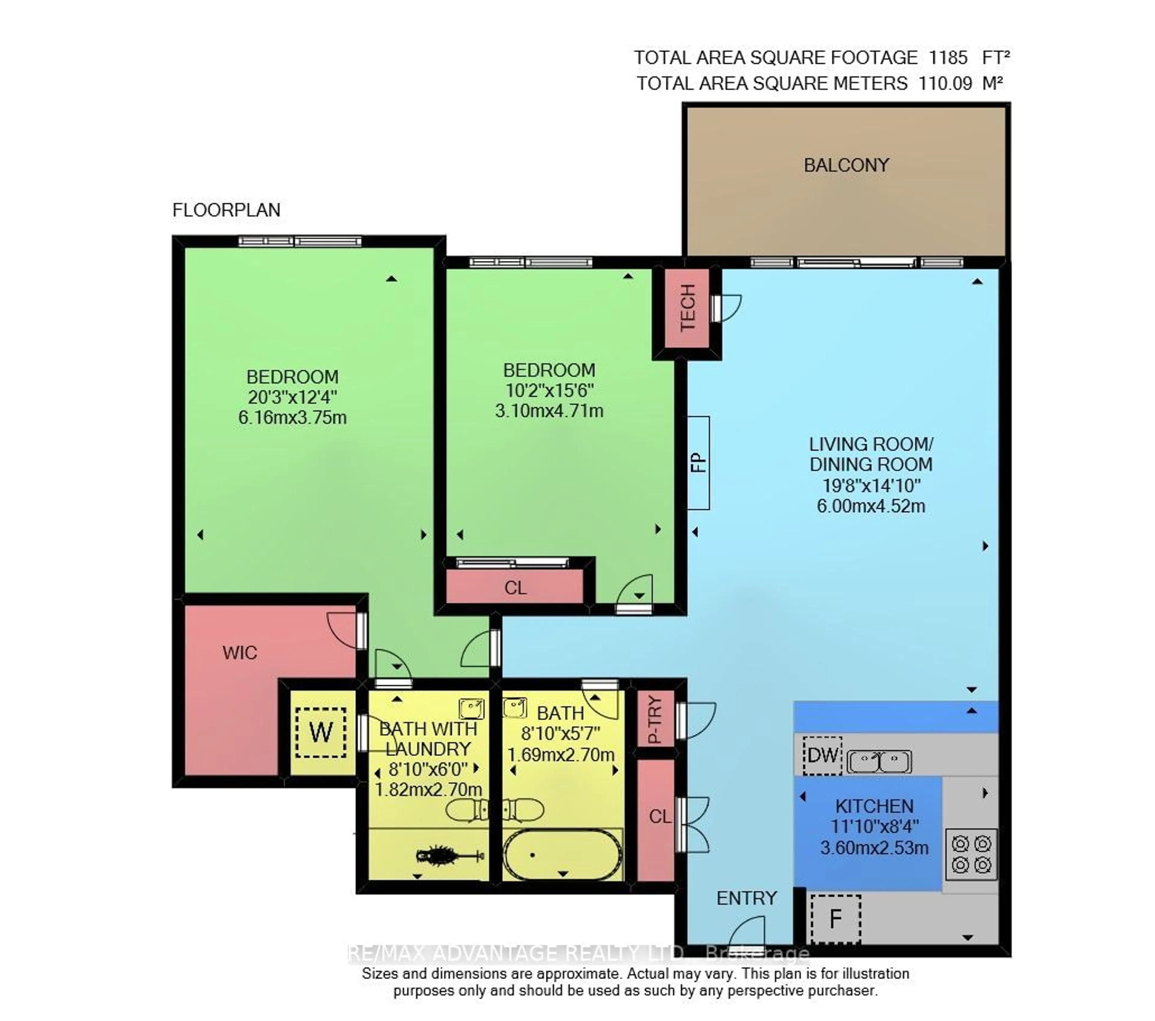 Floor plan for 1030 Coronation Dr #1301, London Ontario N6G 0G5