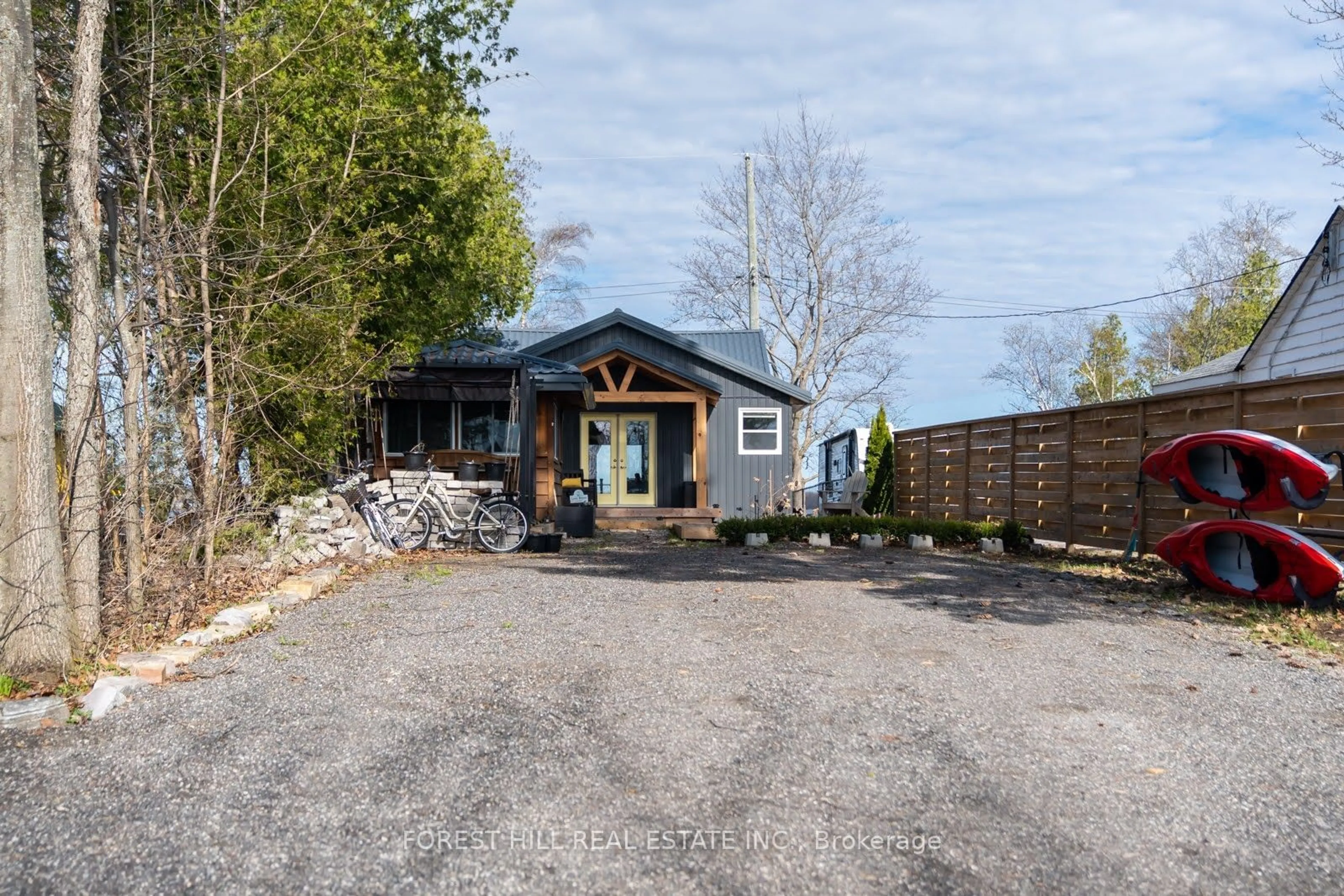 A pic from outside/outdoor area/front of a property/back of a property/a pic from drone, unknown for 309 Avery Point Rd, Kawartha Lakes Ontario L0K 1W0