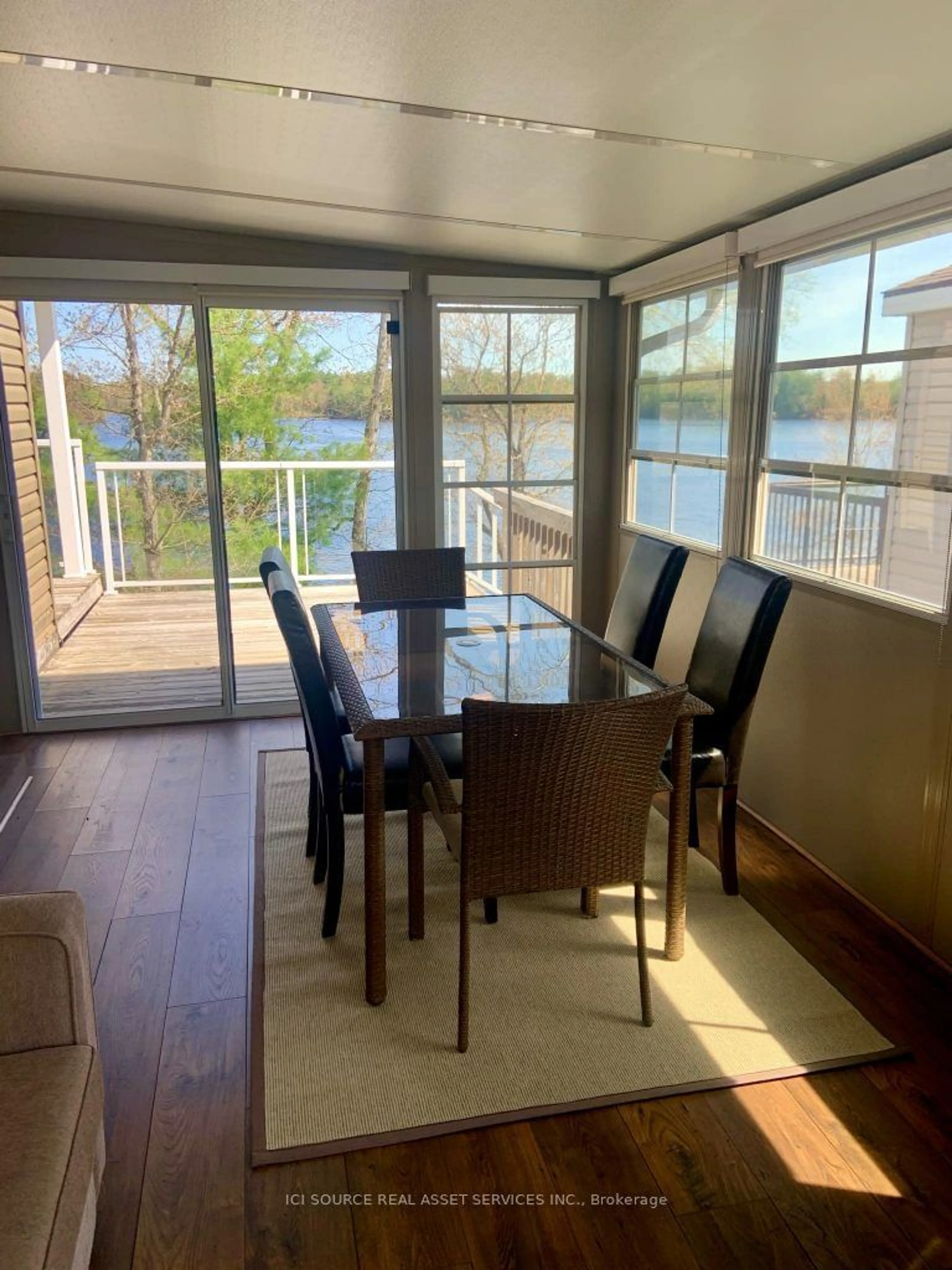 Dining room, wood/laminate floor for 1336 S Morrison Lake Rd #RSV041, Gravenhurst Ontario P0E 1G0