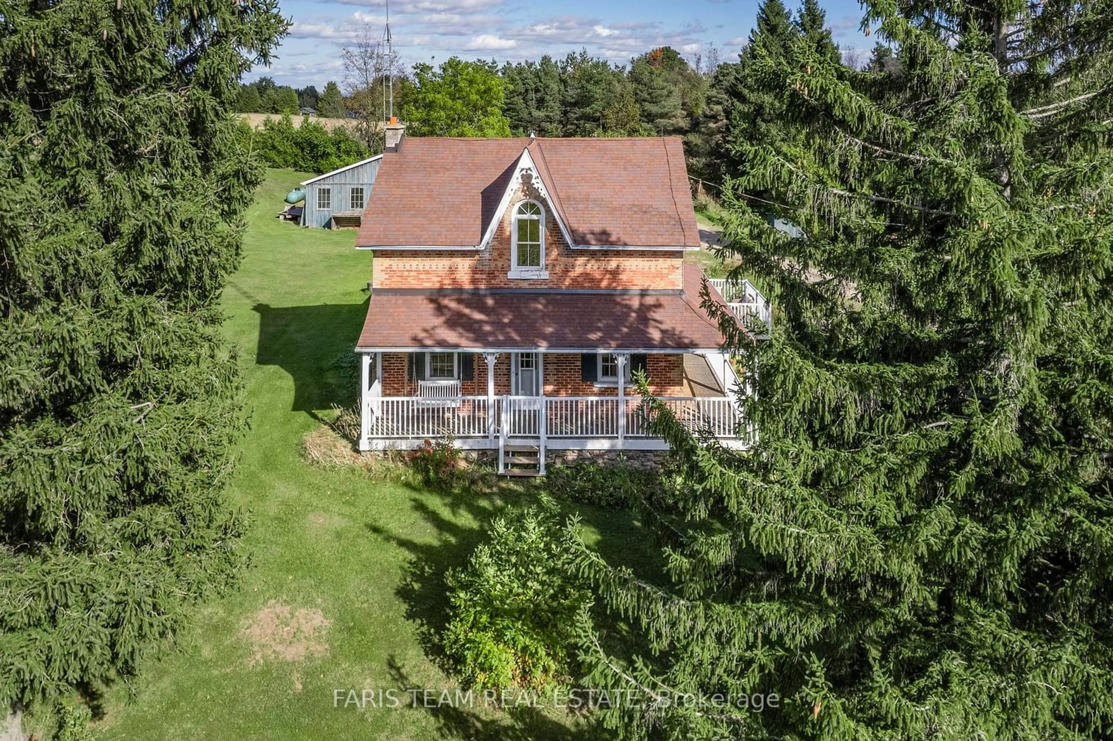 A pic from outside/outdoor area/front of a property/back of a property/a pic from drone, water/lake/river/ocean view for 676555 Centre Rd, Mulmur Ontario L9V 0C9