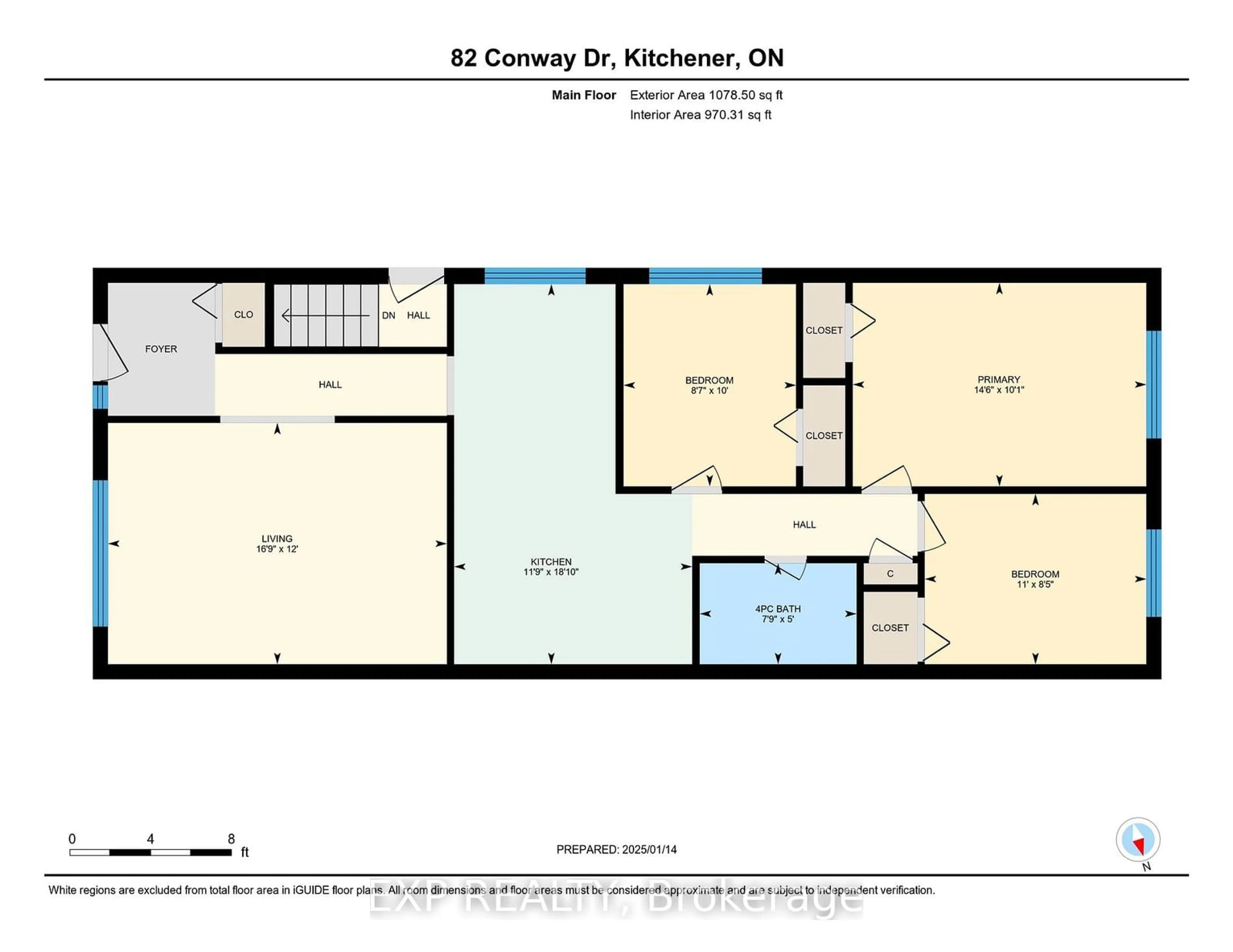 Floor plan for 82 Conway Dr, Kitchener Ontario N2A 2C5