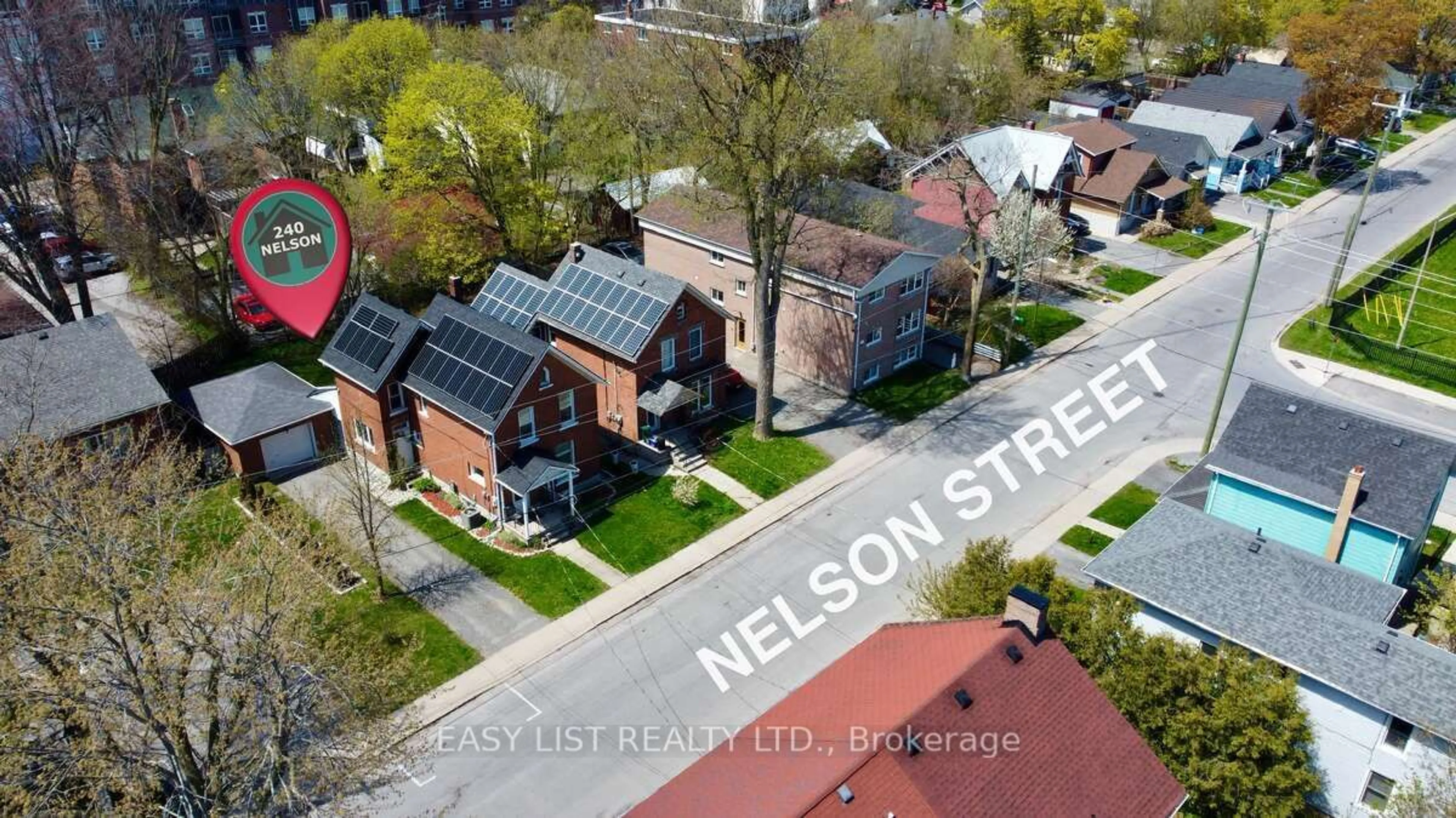 A pic from outside/outdoor area/front of a property/back of a property/a pic from drone, street for 240 Nelson St, Kingston Ontario K7K 4M7