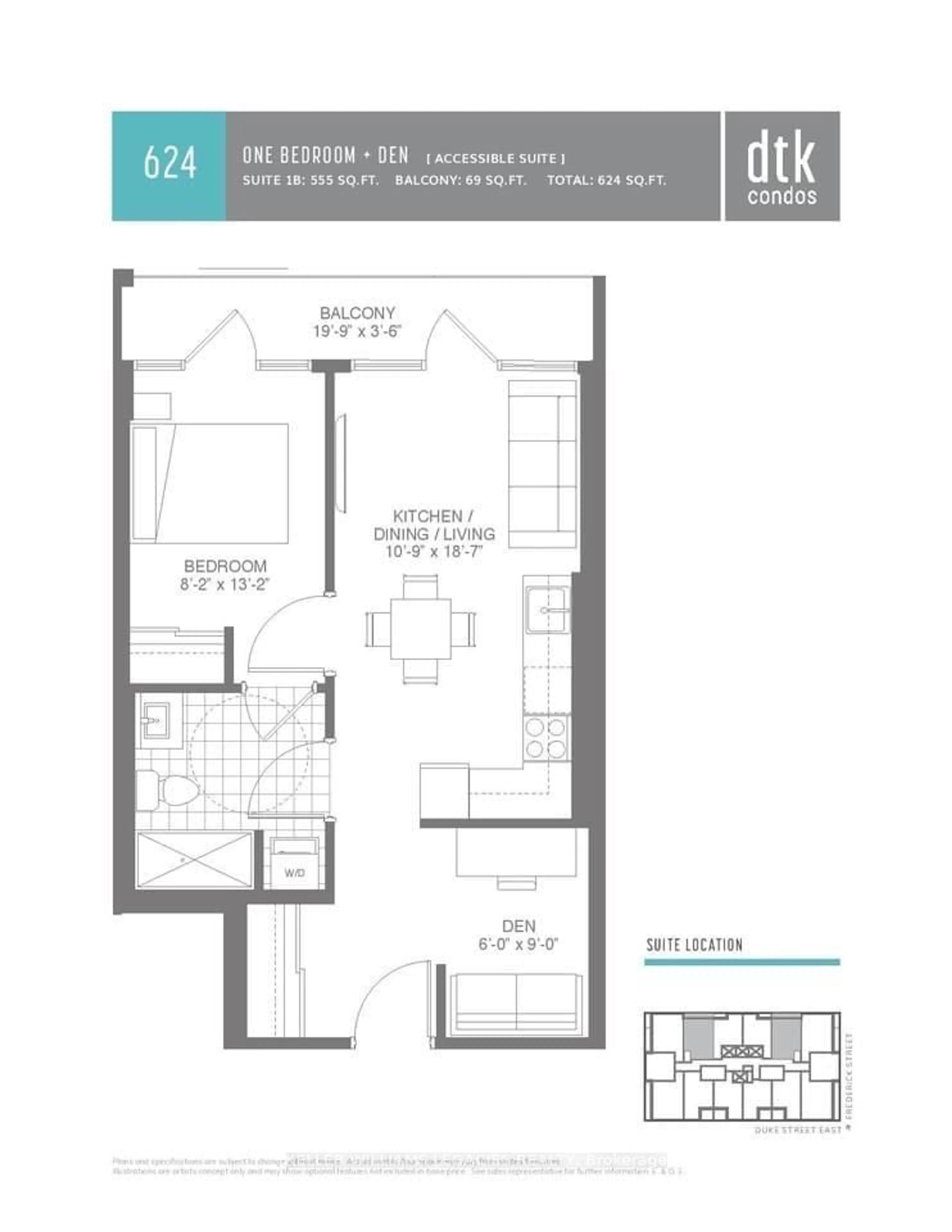 Floor plan for 60 FREDERICK ST St #703, Kitchener Ontario N2H 0C7