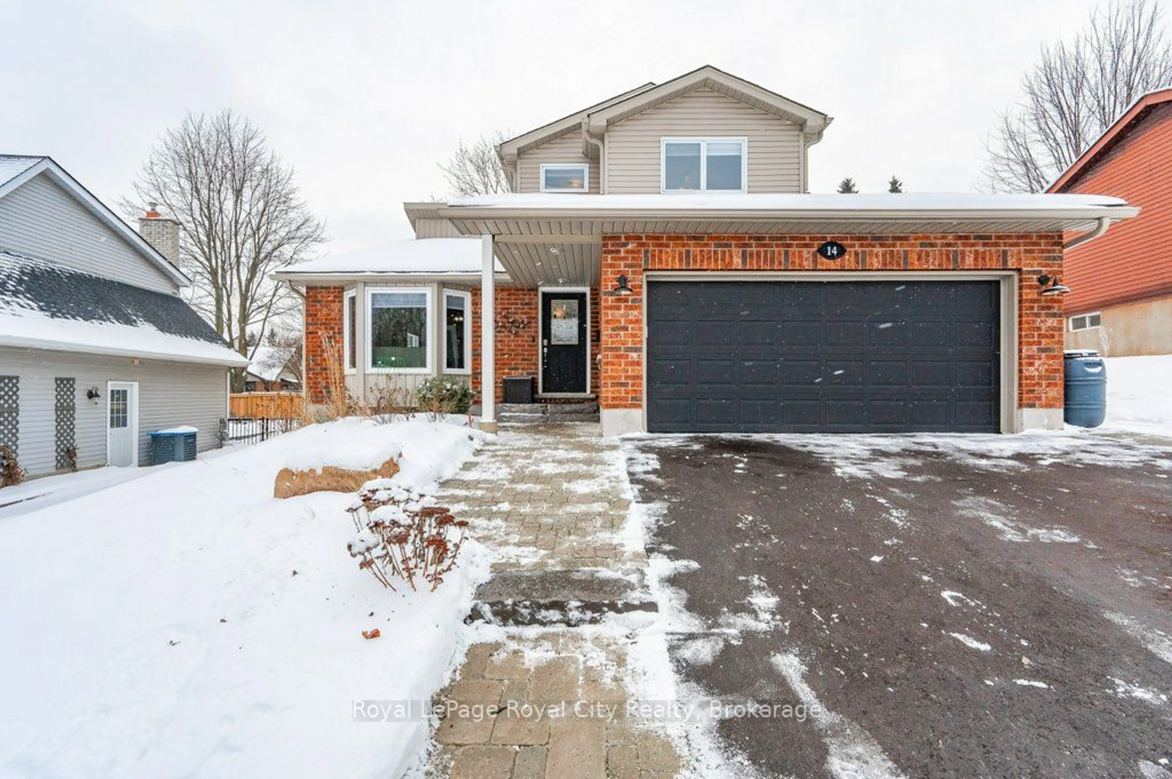 Home with brick exterior material, street for 14 Primrose Lane, Guelph Ontario N1H 7V4