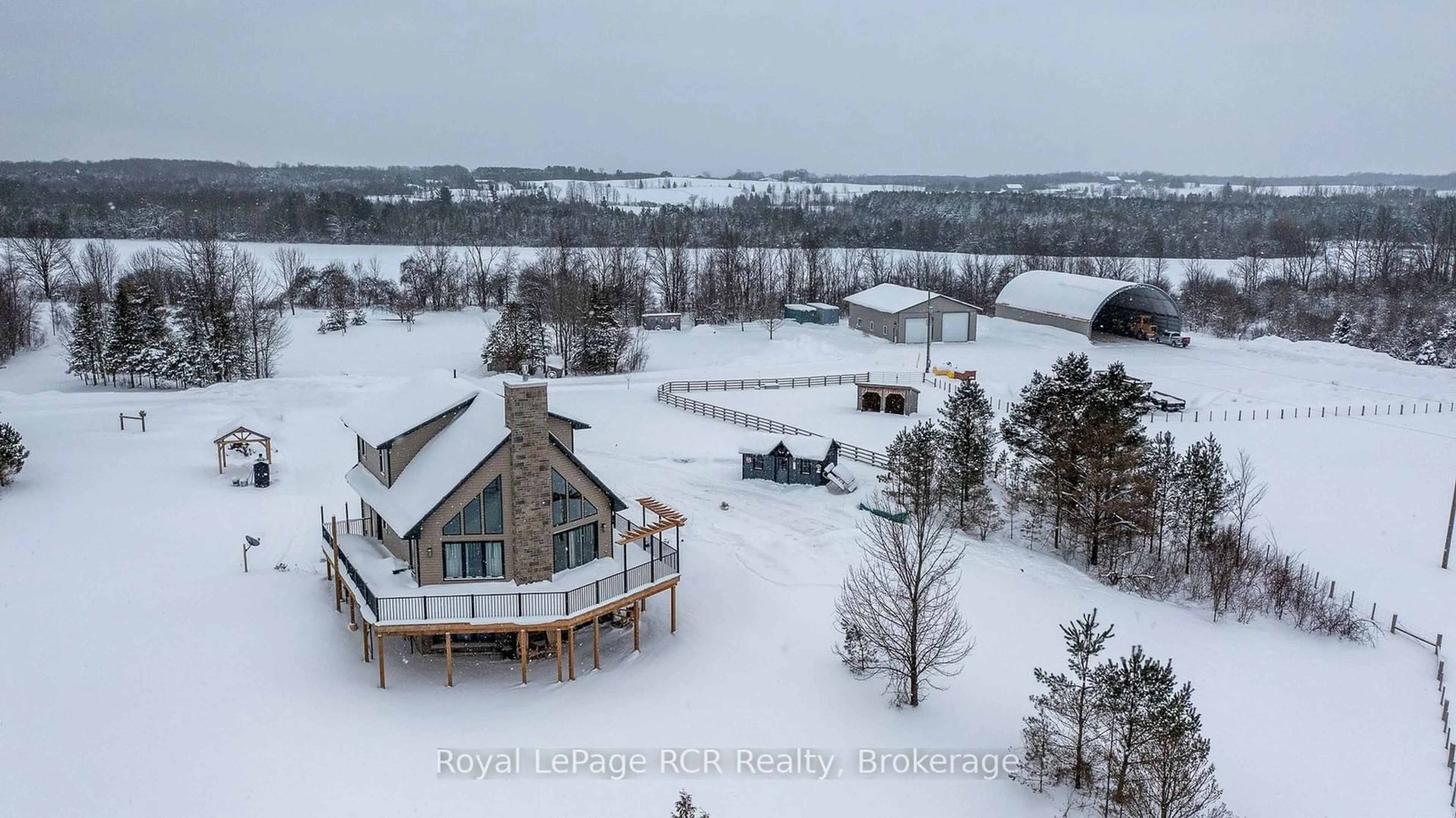 A pic from outside/outdoor area/front of a property/back of a property/a pic from drone, mountain view for 742654 Sideroad 4B, Chatsworth Ontario N0H 1G0