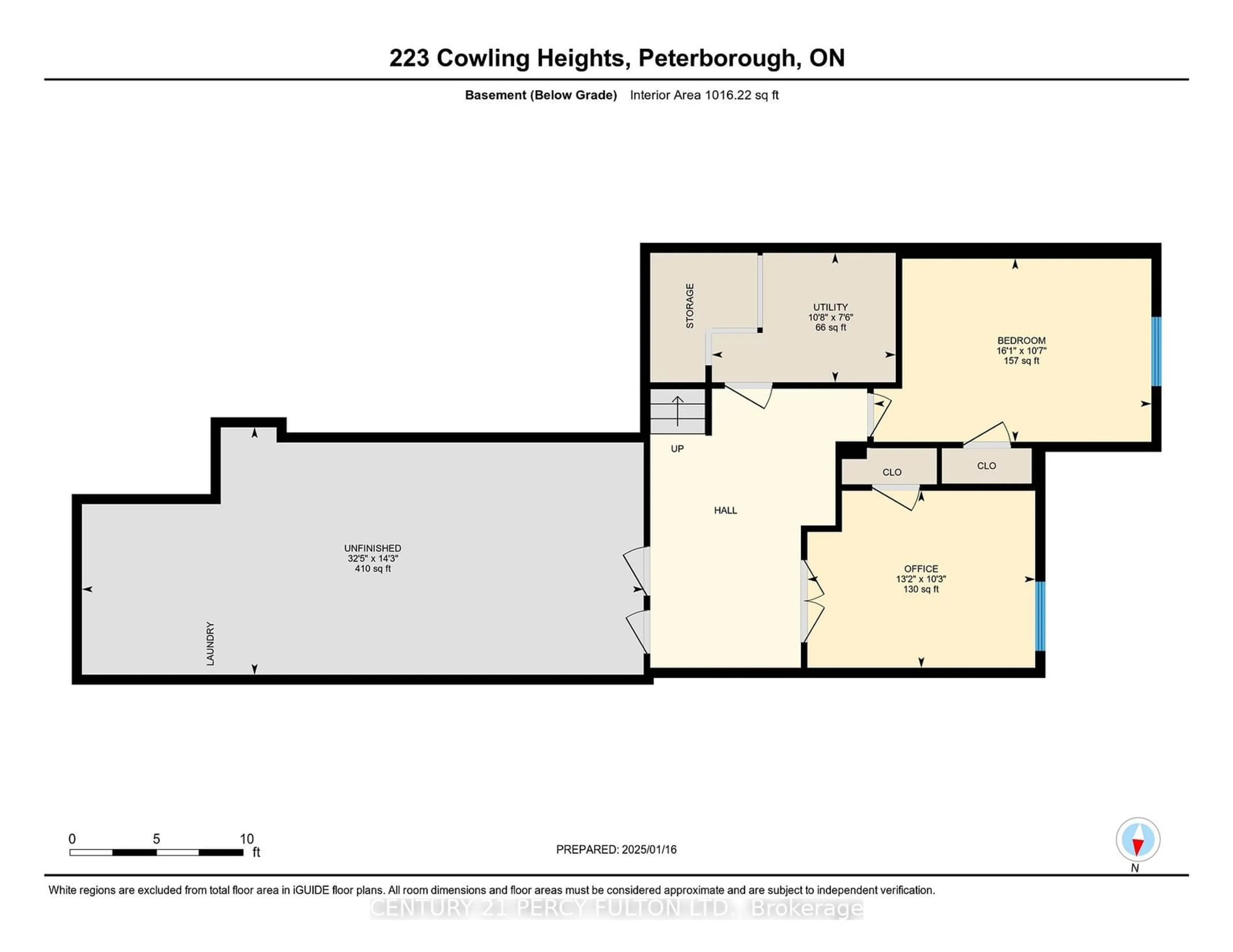 Floor plan for 223 Cowling Hts, Peterborough Ontario K9K 0B2