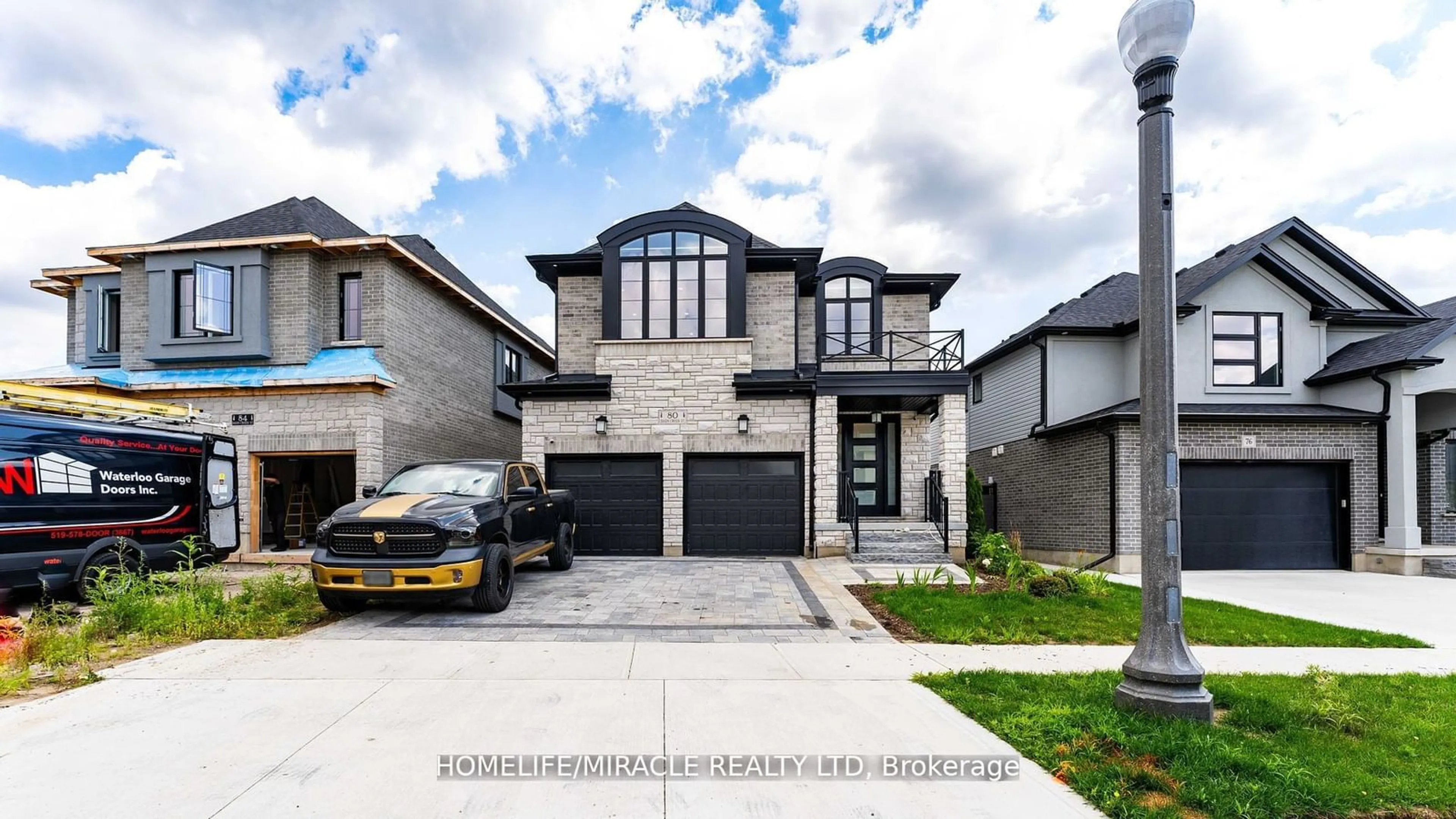 Home with brick exterior material, street for 80 Doon Creek St, Kitchener Ontario N2R 0M3