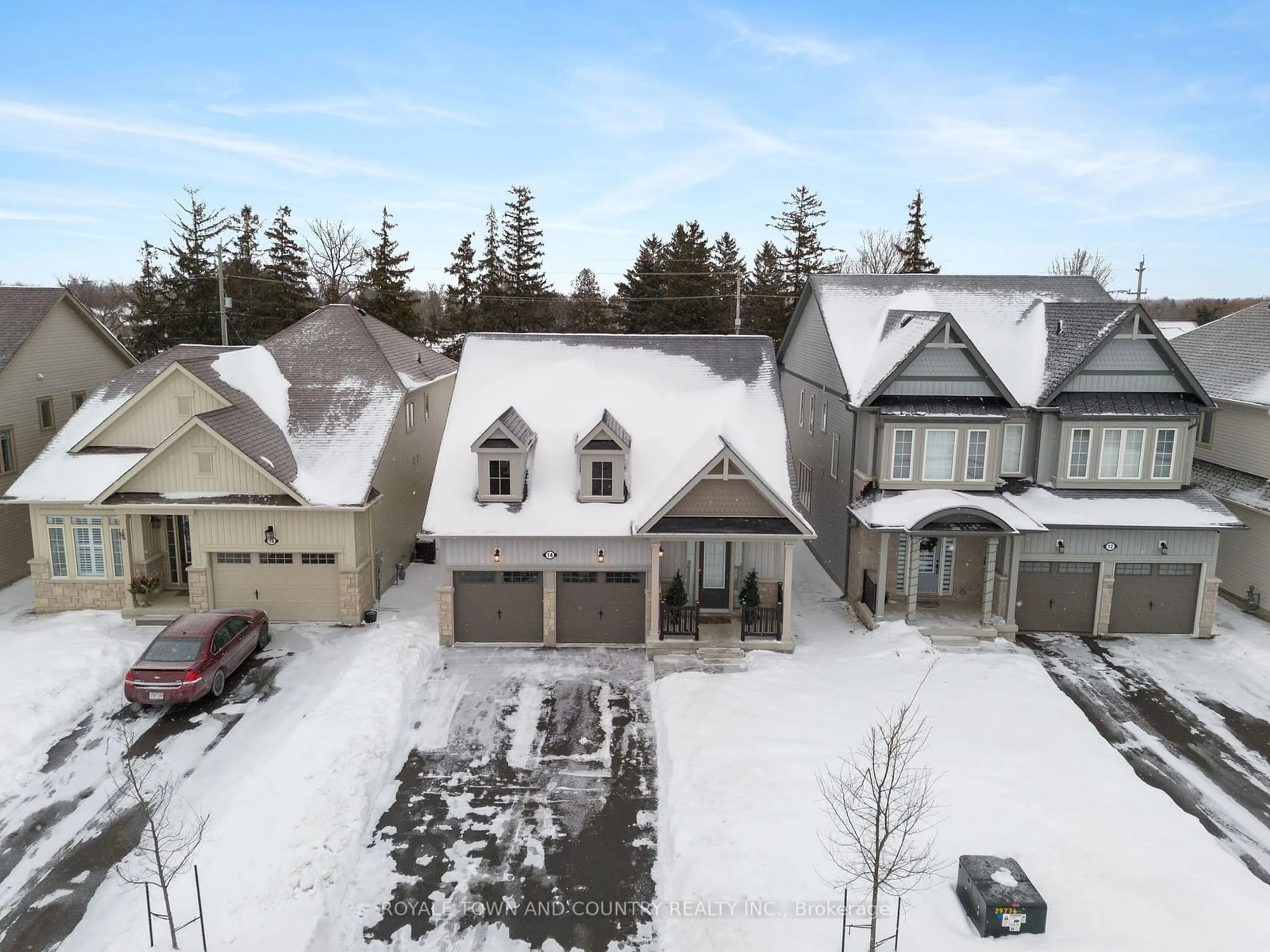 A pic from outside/outdoor area/front of a property/back of a property/a pic from drone, street for 14 Hennessey Cres, Kawartha Lakes Ontario K9V 0P2