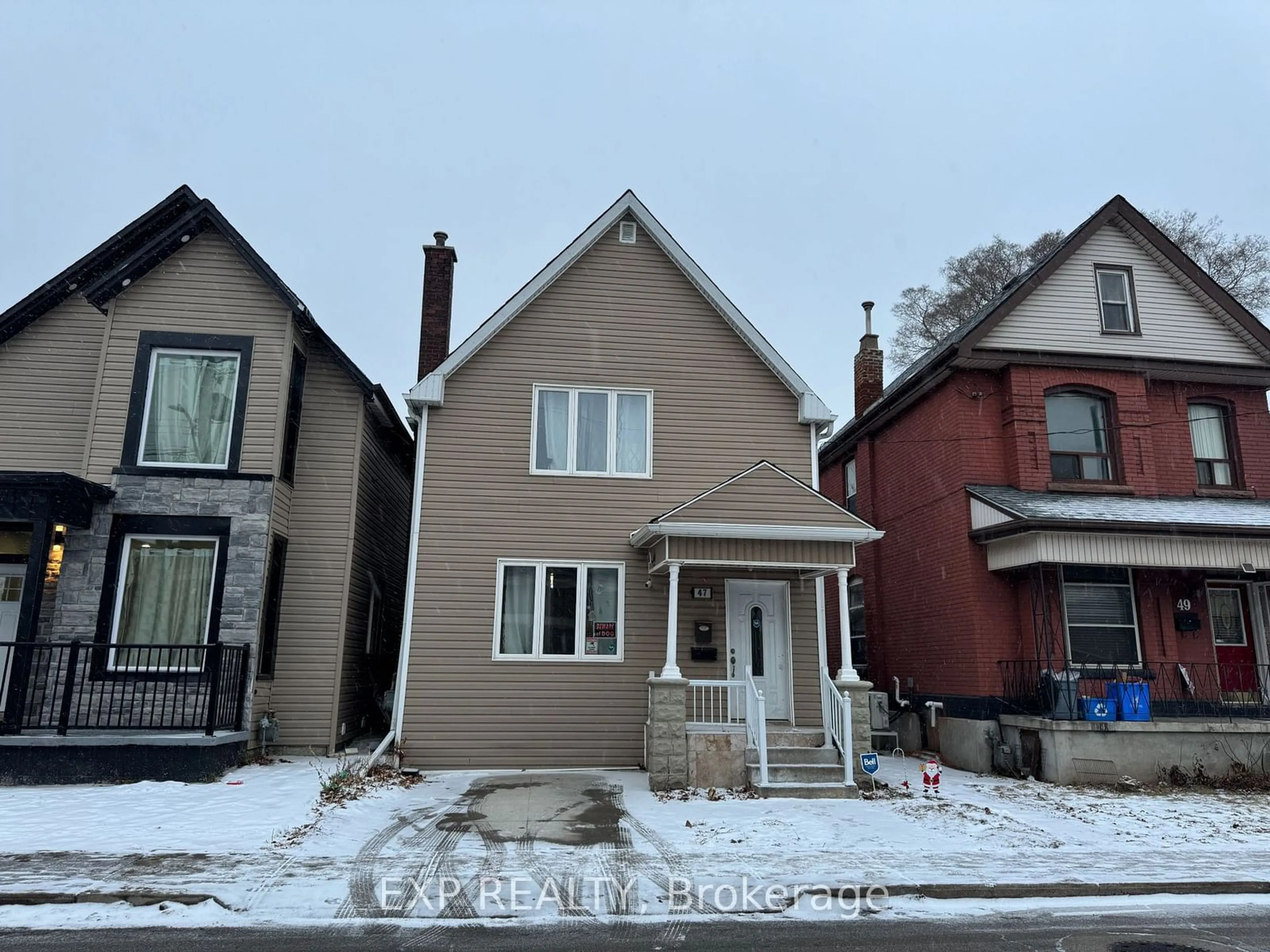 Home with brick exterior material, street for 47 Leeming St, Hamilton Ontario L8L 5T4