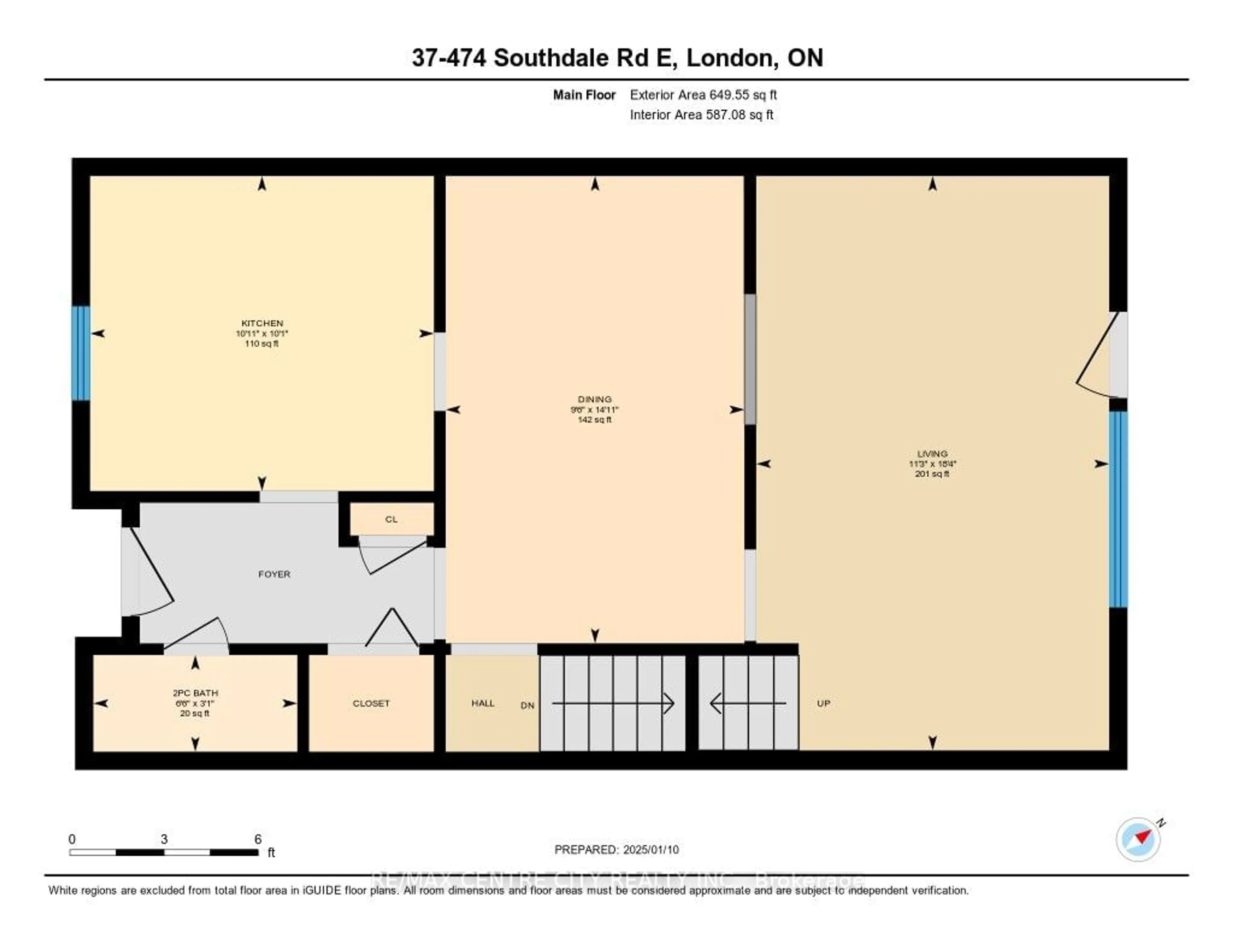 Floor plan for 474 Southdale Rd #37, London Ontario N6E 1A4