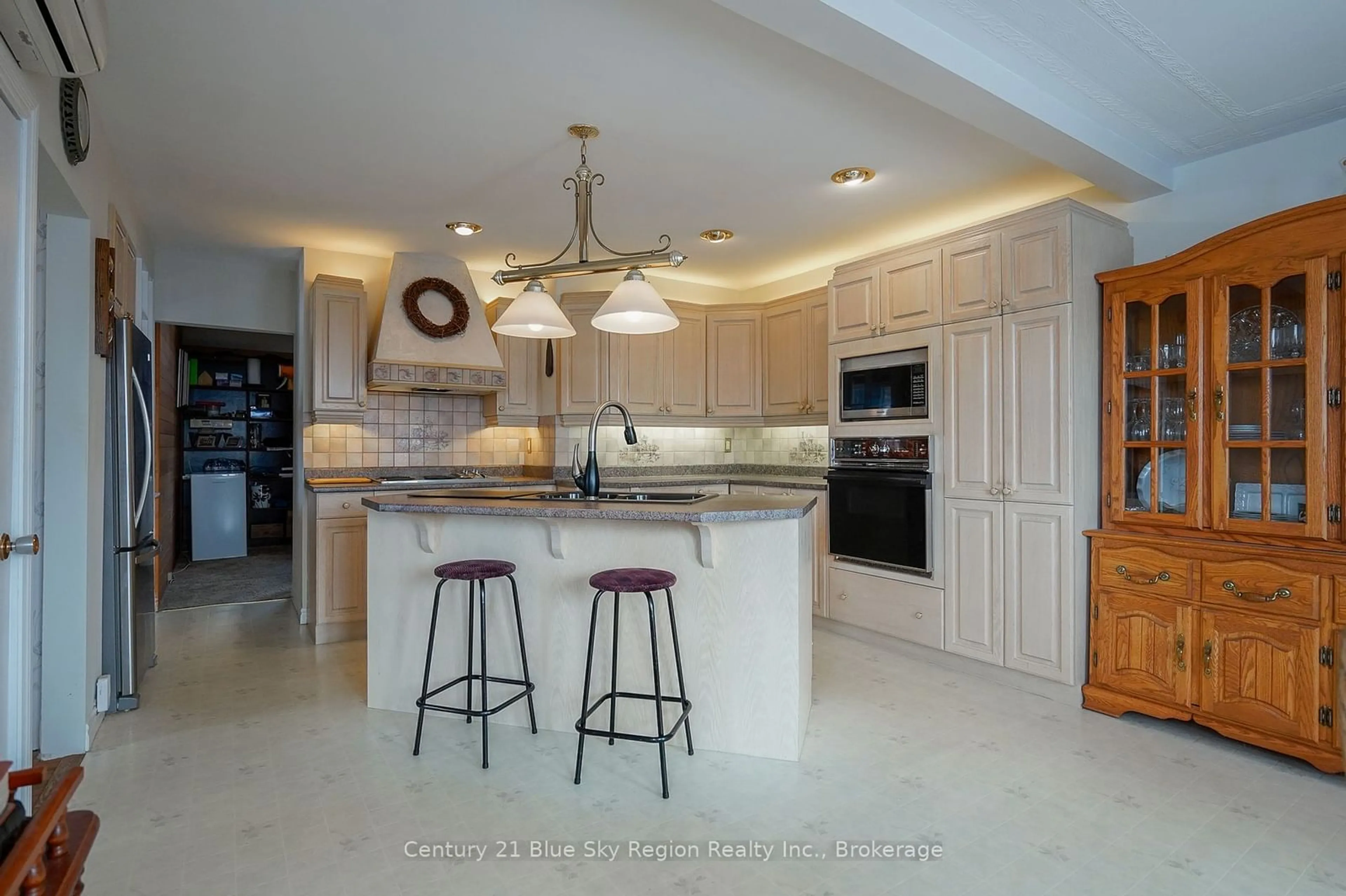 Open concept kitchen, ceramic/tile floor for 22 Dubeau St, West Nipissing Ontario P0H 2M0