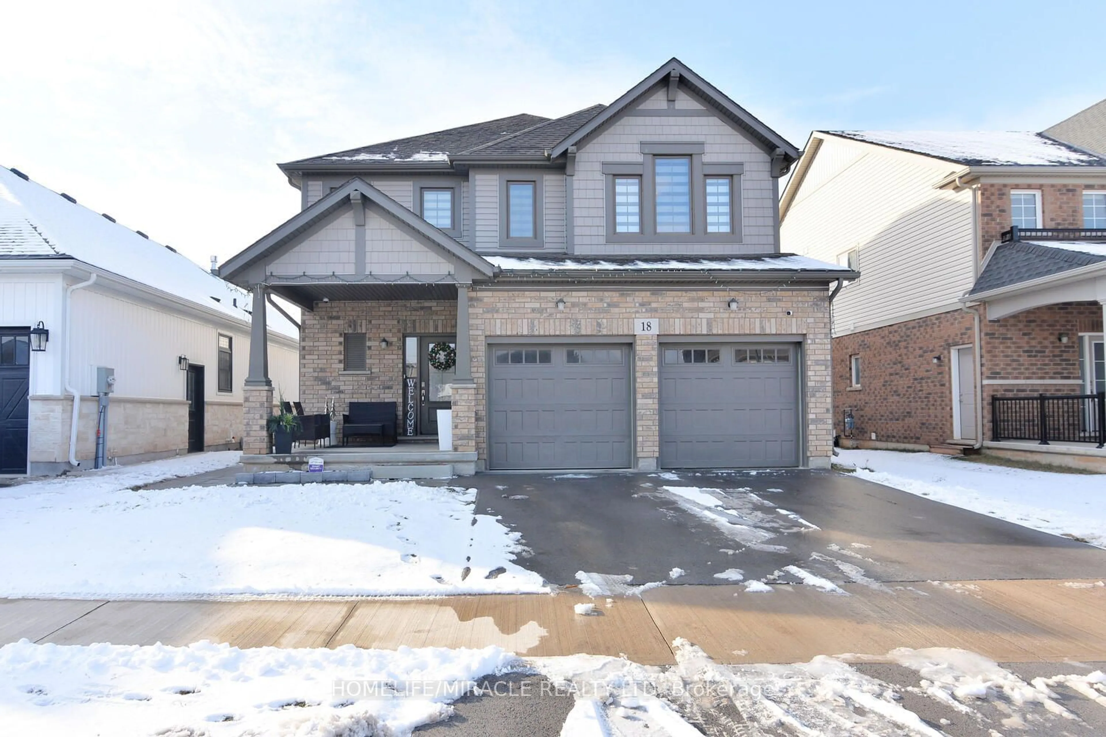 Home with brick exterior material, street for 18 Swan Ave, Pelham Ontario L0S 1E5