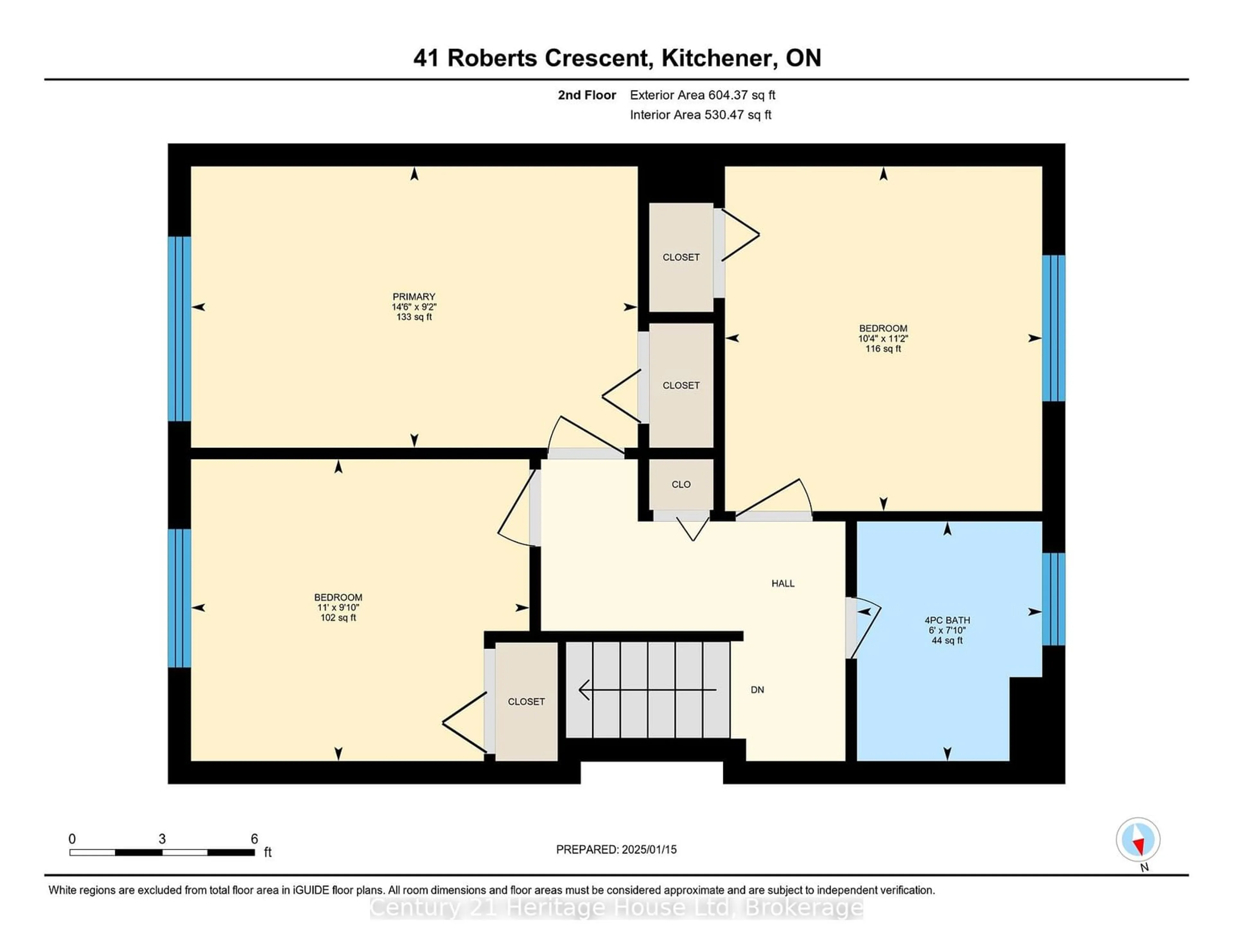 Floor plan for 41 Roberts Cres, Kitchener Ontario N2E 1A6