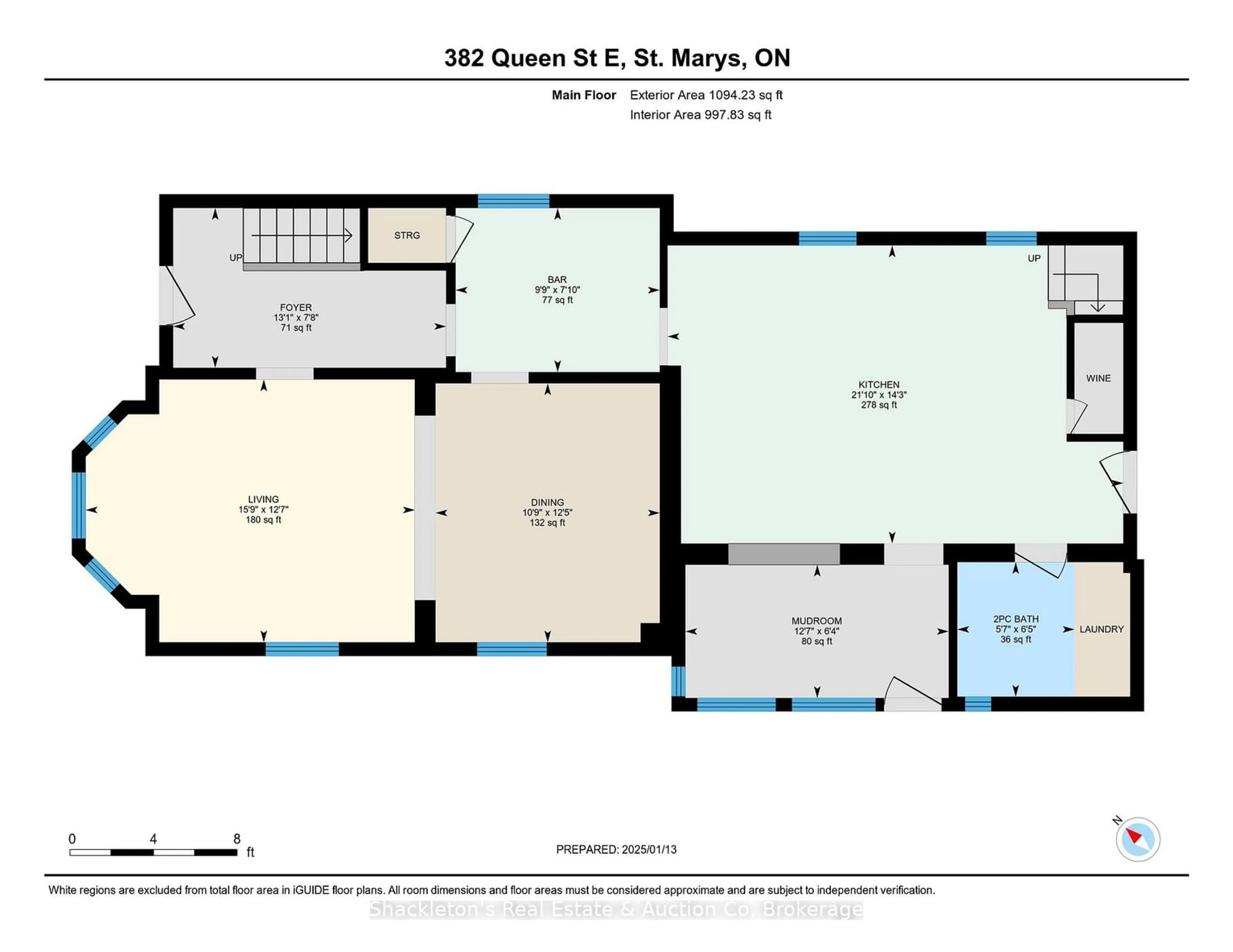 Floor plan for 382 Queen St, St. Marys Ontario N4X 1B2