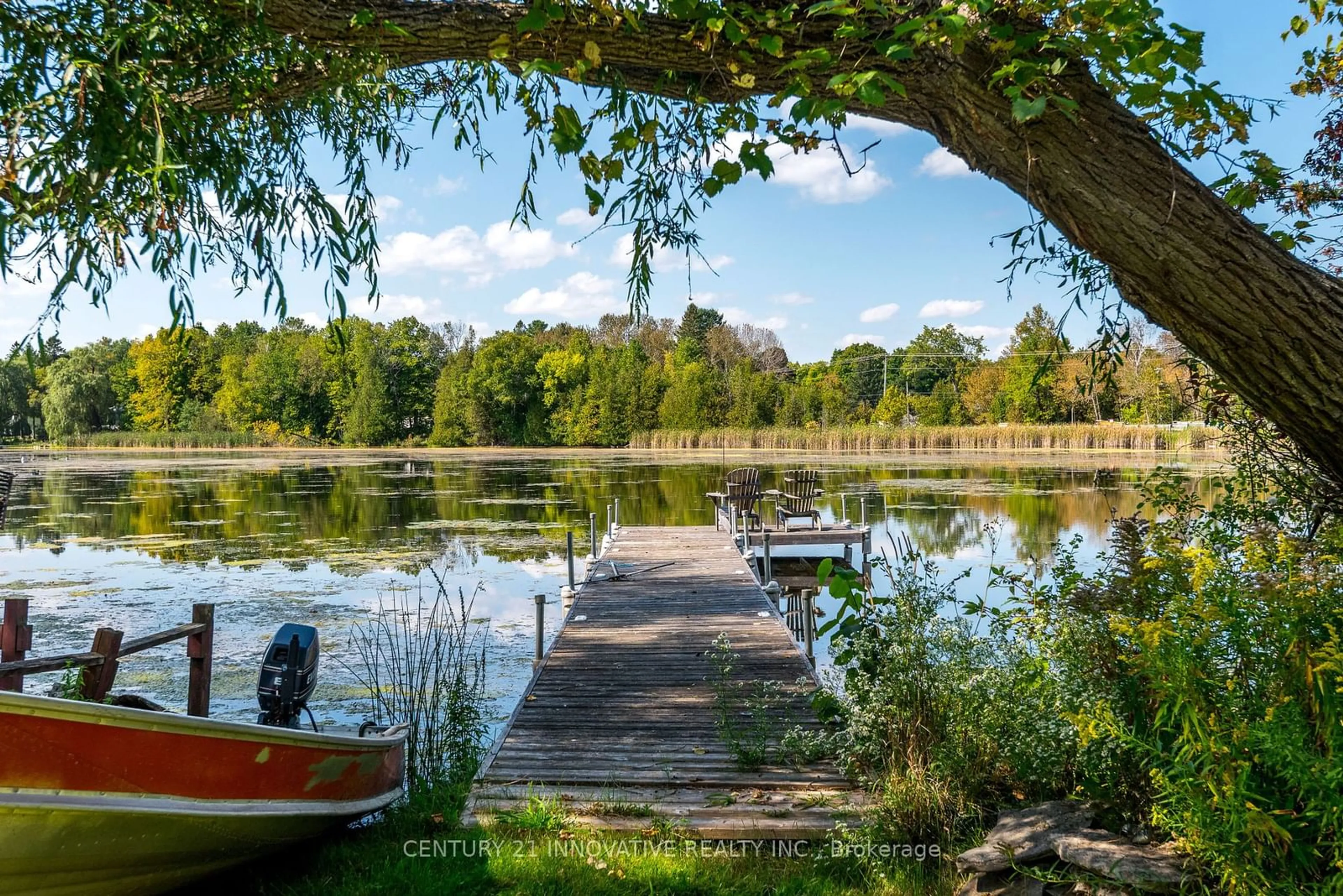 Patio, water/lake/river/ocean view for 14 Hargrave Rd, Kawartha Lakes Ontario K0M 2B0