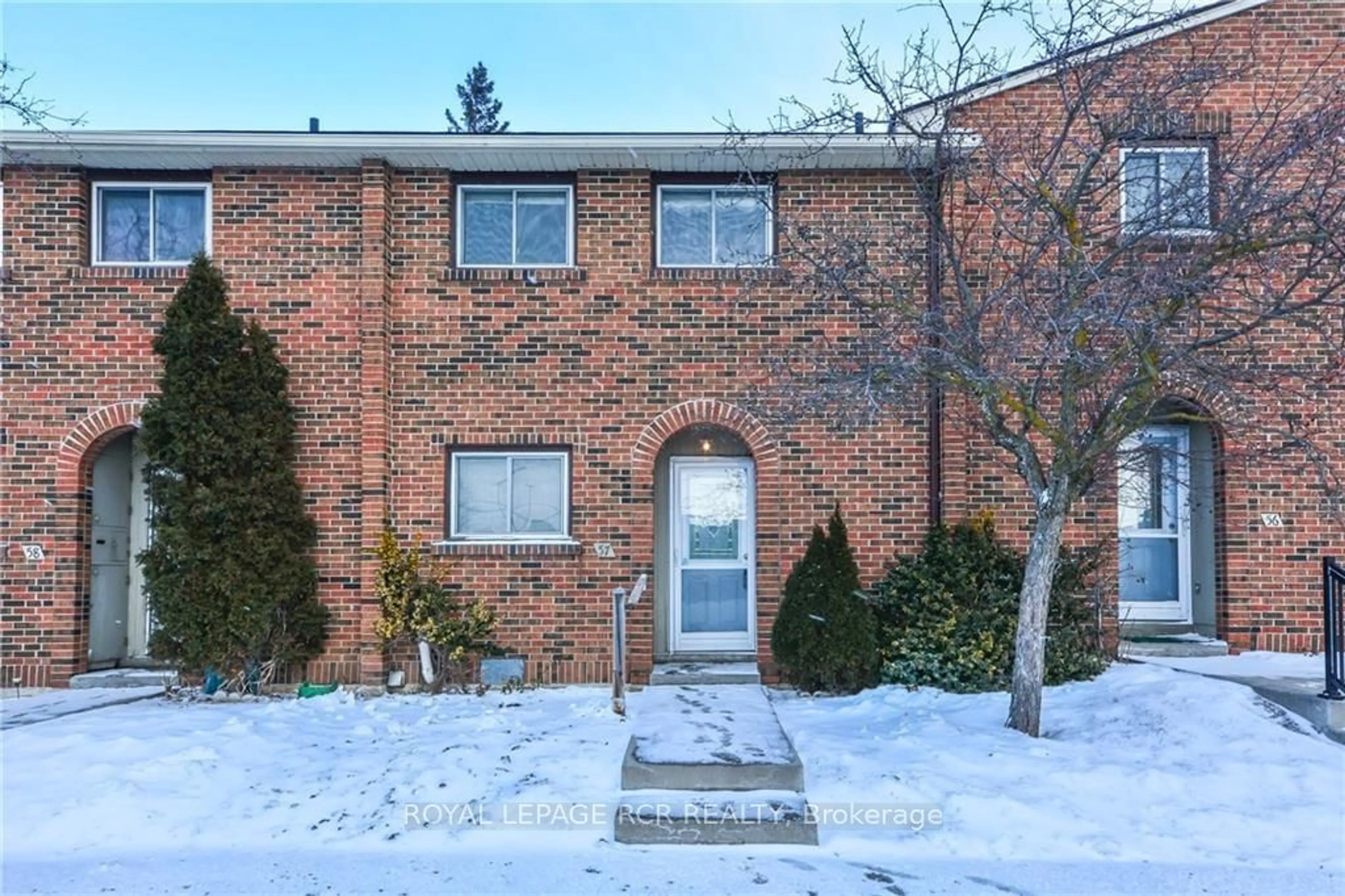 Home with brick exterior material, street for 201 Silvercreek Pkwy #57, Guelph Ontario N1H 3T4