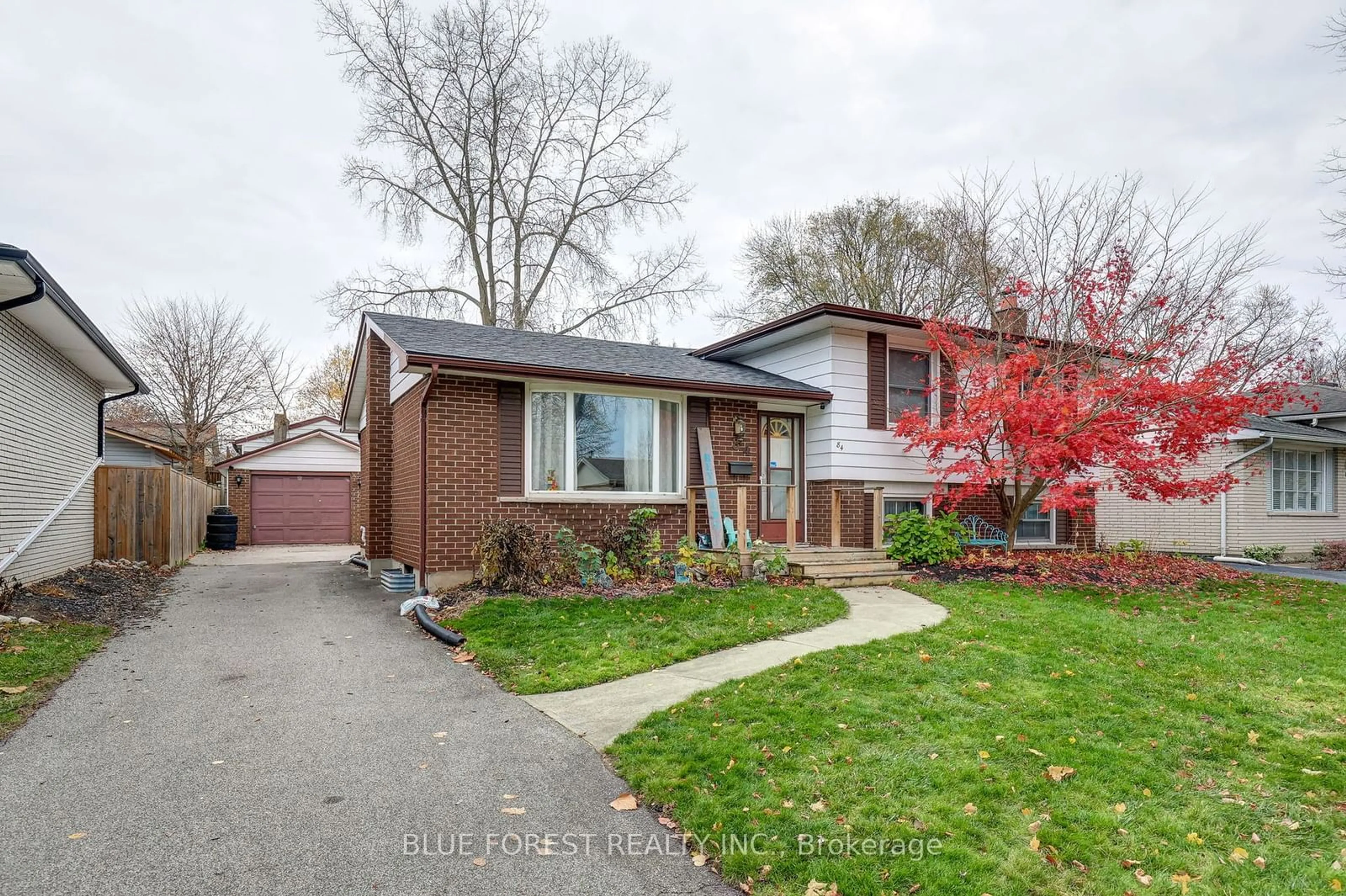 Home with brick exterior material, street for 84 Amy Cres, London Ontario N5Y 4A6