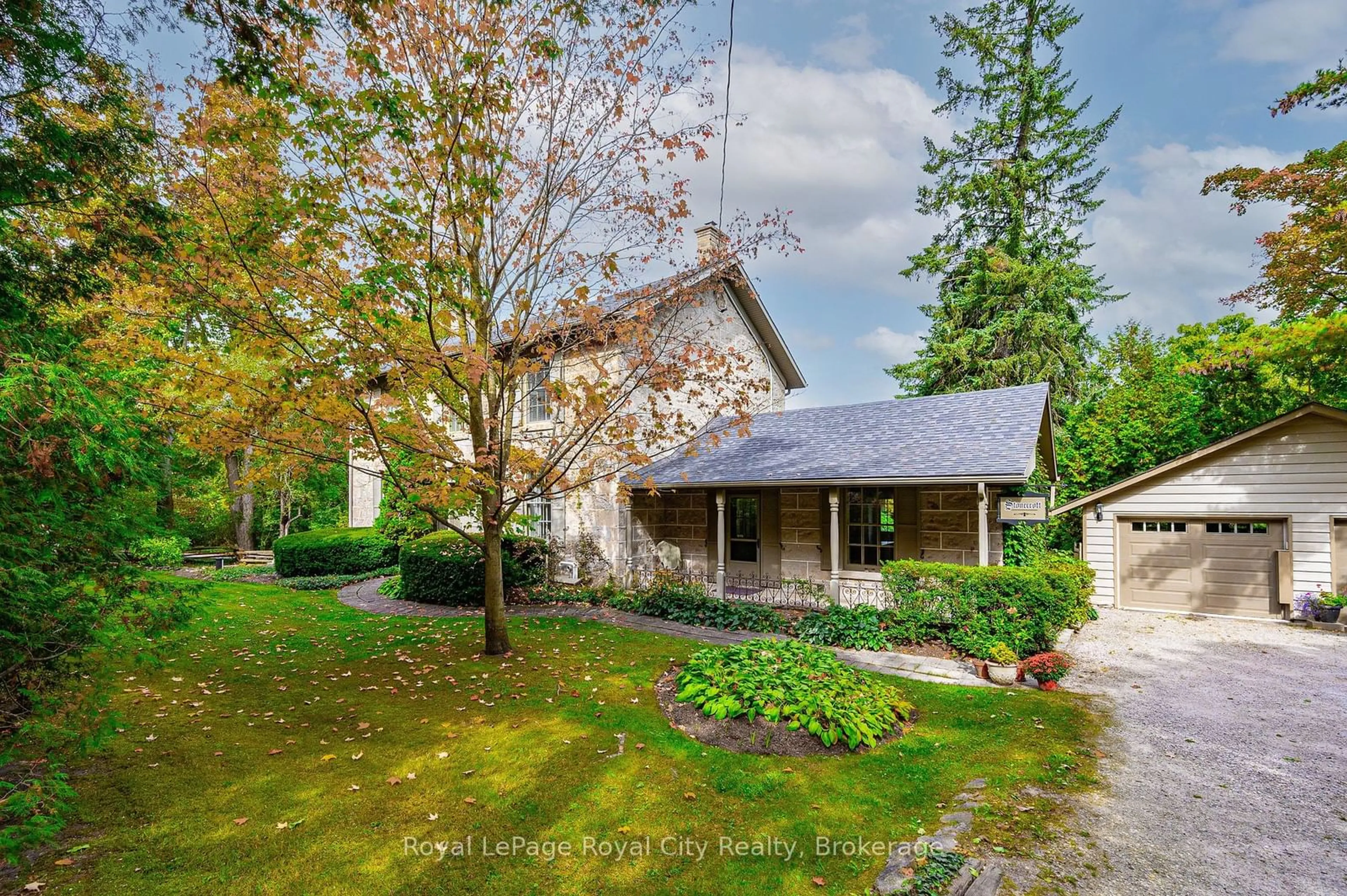 A pic from outside/outdoor area/front of a property/back of a property/a pic from drone, street for 292 SOUTH RIVER Rd, Centre Wellington Ontario N0B 1S0