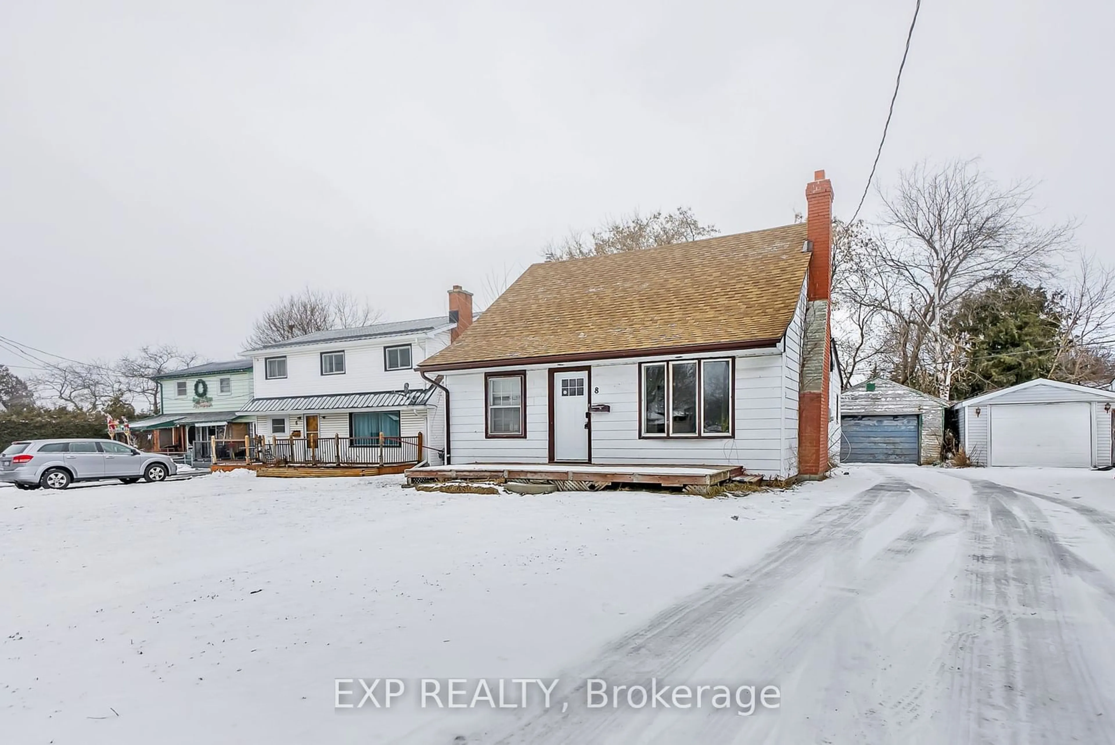 A pic from outside/outdoor area/front of a property/back of a property/a pic from drone, street for 8 Jackson St, Quinte West Ontario K8V 1Z7