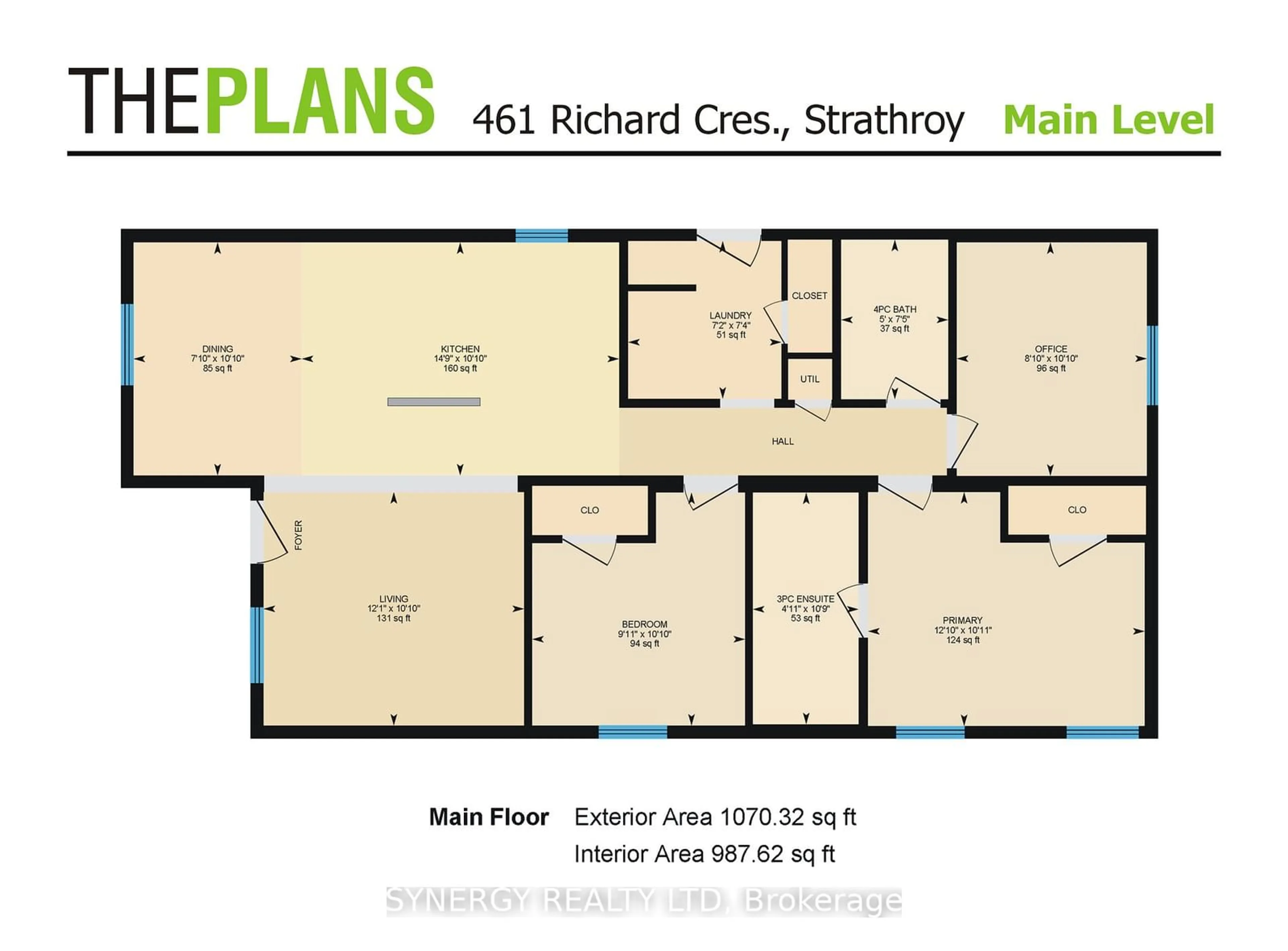 Floor plan for 461 Richard Cres, Strathroy-Caradoc Ontario N7G 0C5