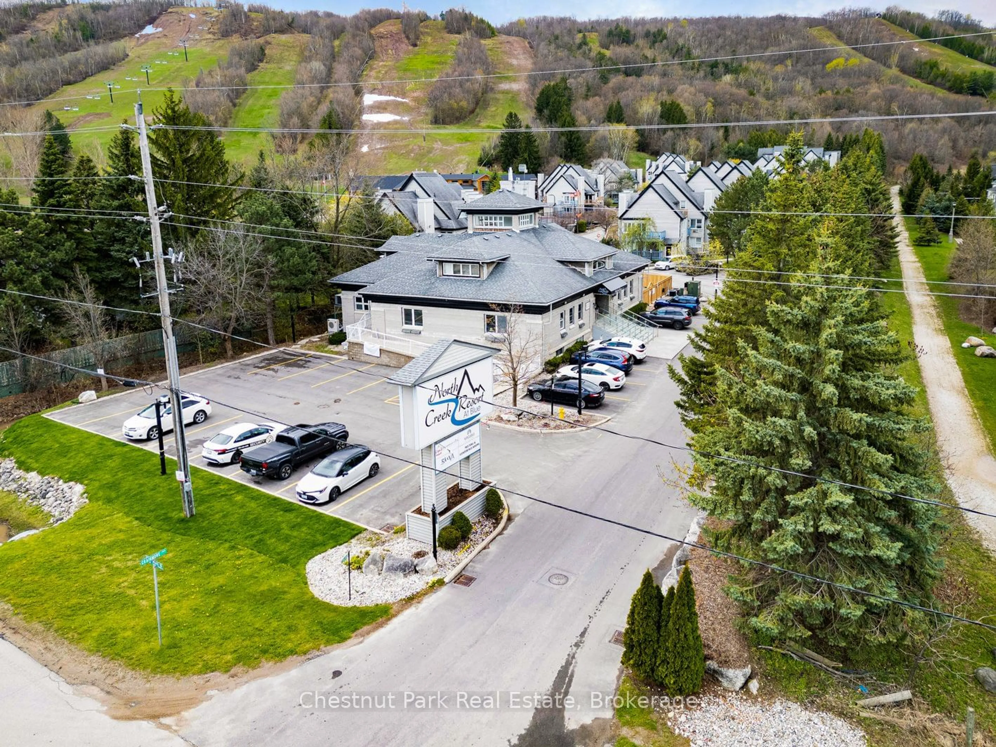 A pic from outside/outdoor area/front of a property/back of a property/a pic from drone, unknown for 796468 Grey Road 19 #406, Blue Mountains Ontario L9Y 0N6