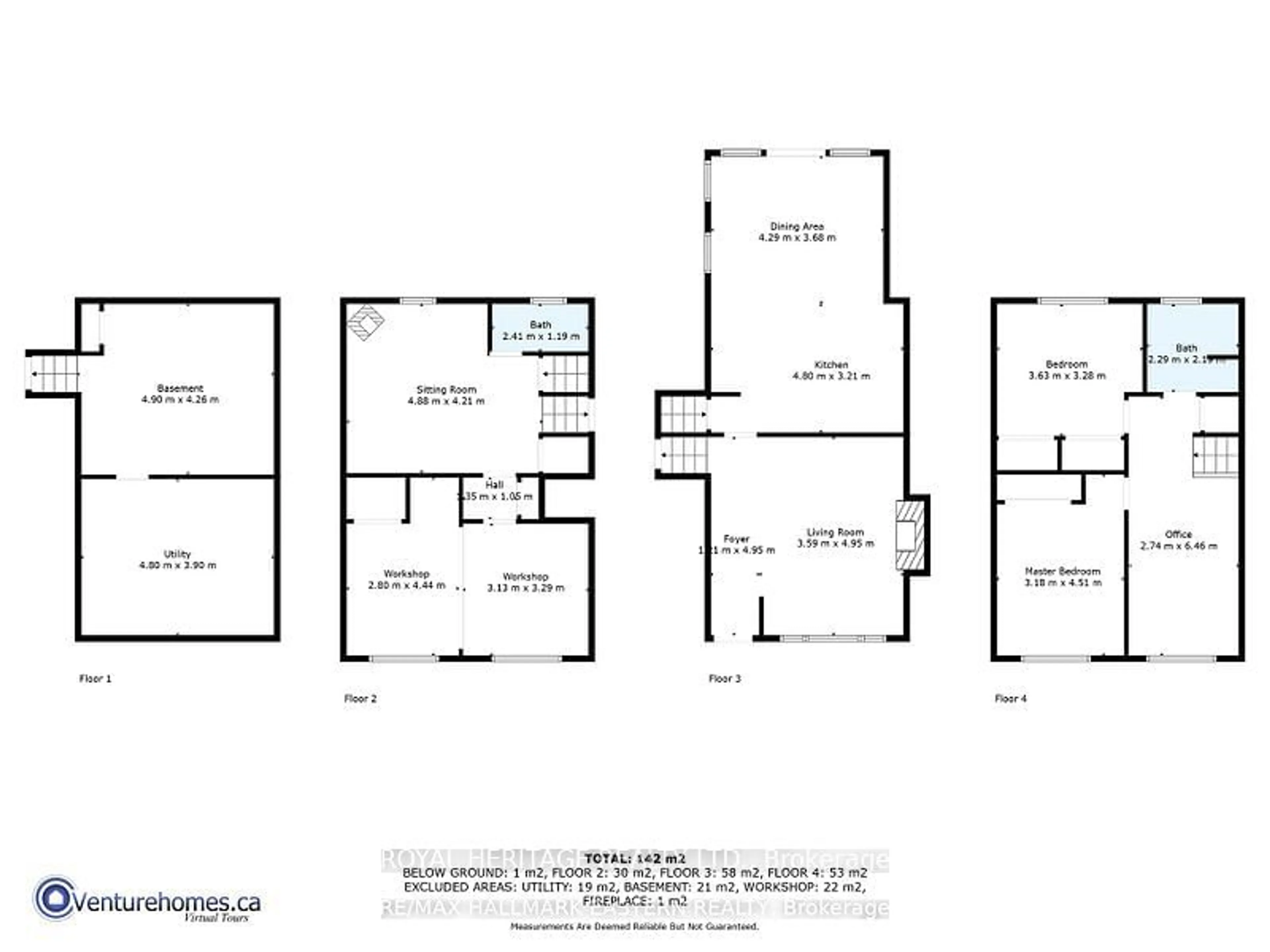 Floor plan for 1140 Hilltop St, Peterborough Ontario K9J 5S7