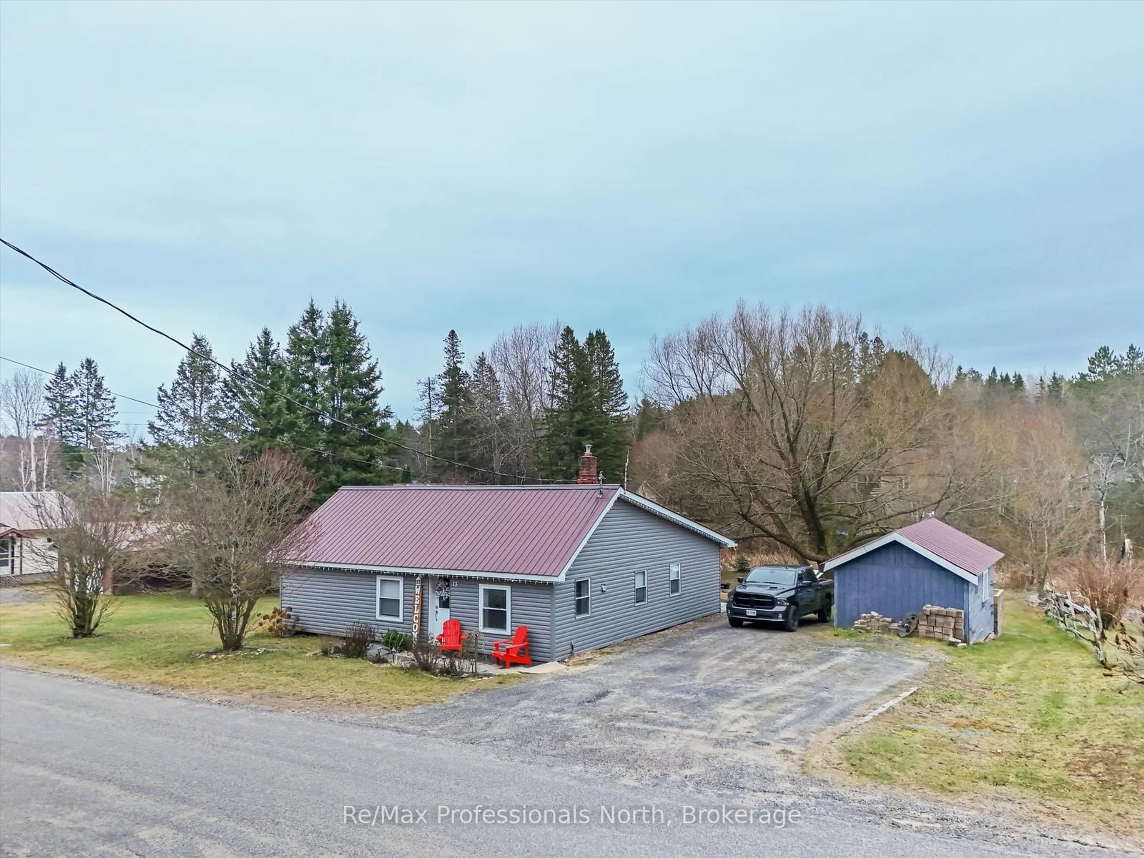 A pic from outside/outdoor area/front of a property/back of a property/a pic from drone, unknown for 13 ELLEN St, Perry Ontario P0A 1J0