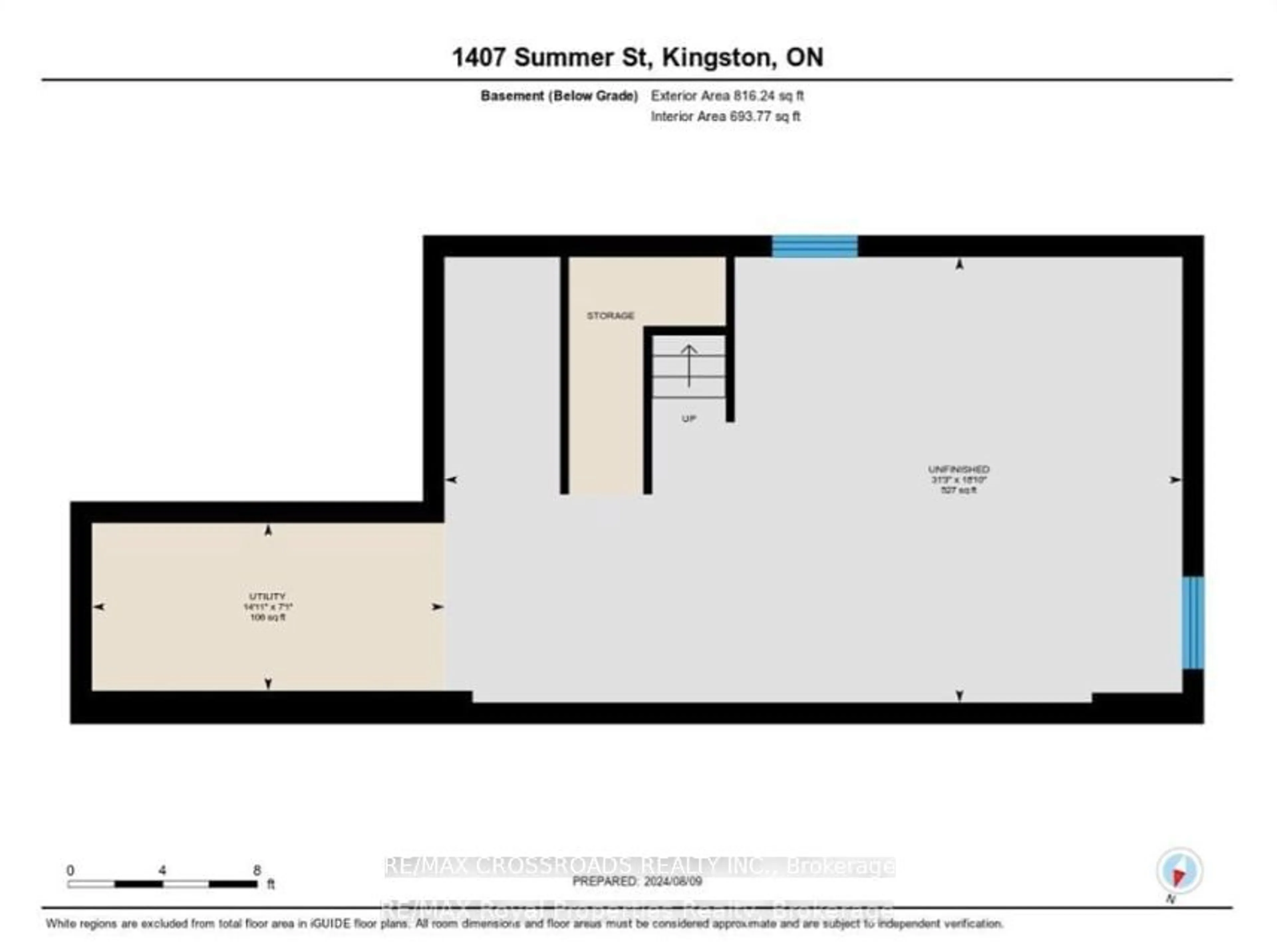 Floor plan for 1407 Summer St, Kingston Ontario K7K 0H9