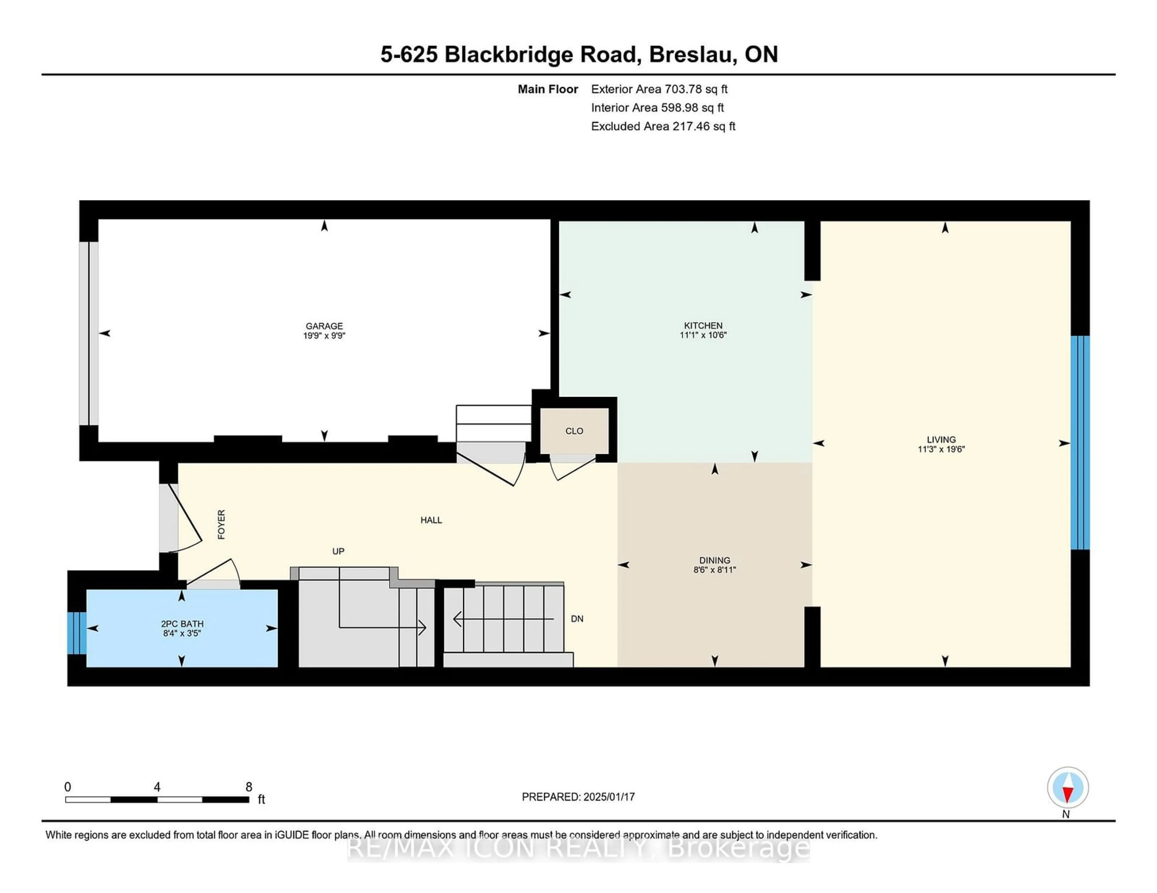 Floor plan for 625 Blackbridge Rd #5, Cambridge Ontario N3C 0G6