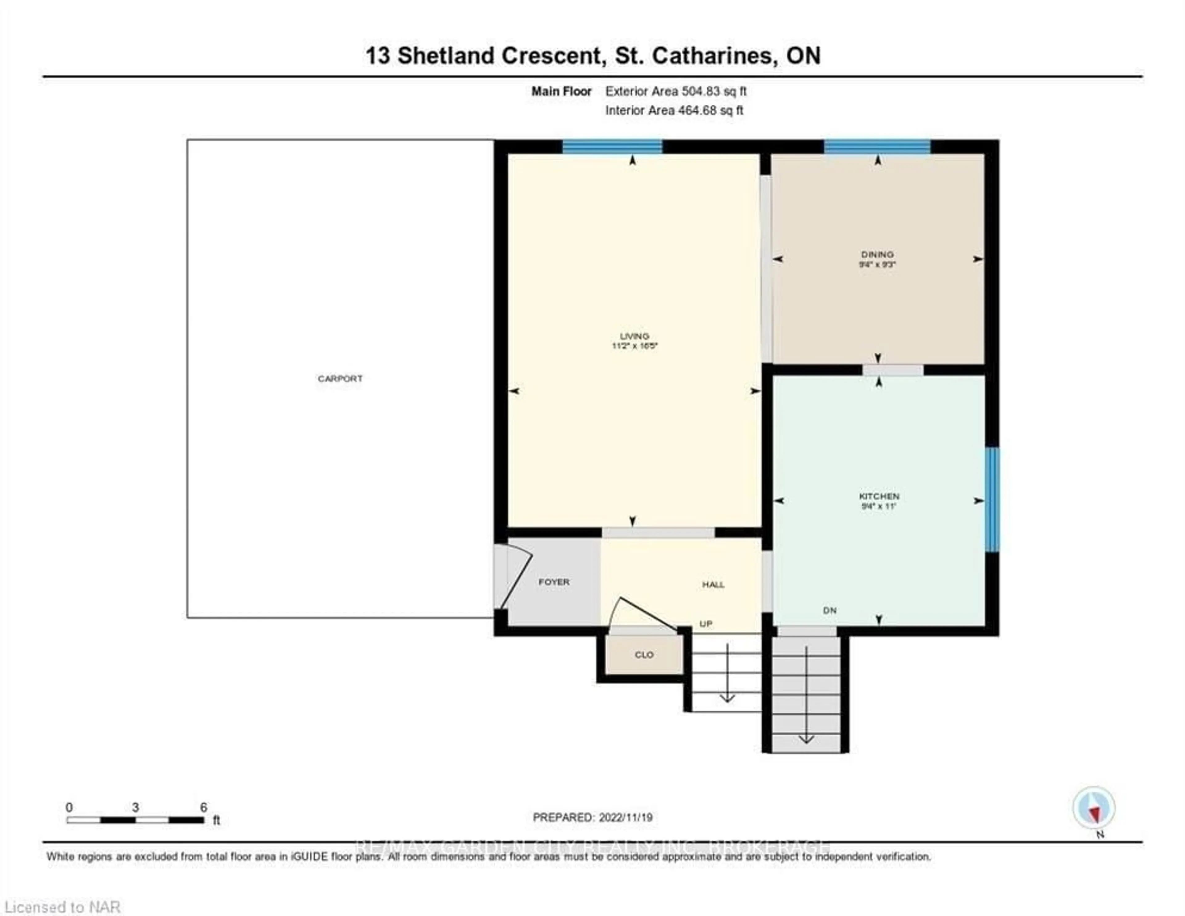 Floor plan for 13 Shetland Cres, St. Catharines Ontario L2P 3P6