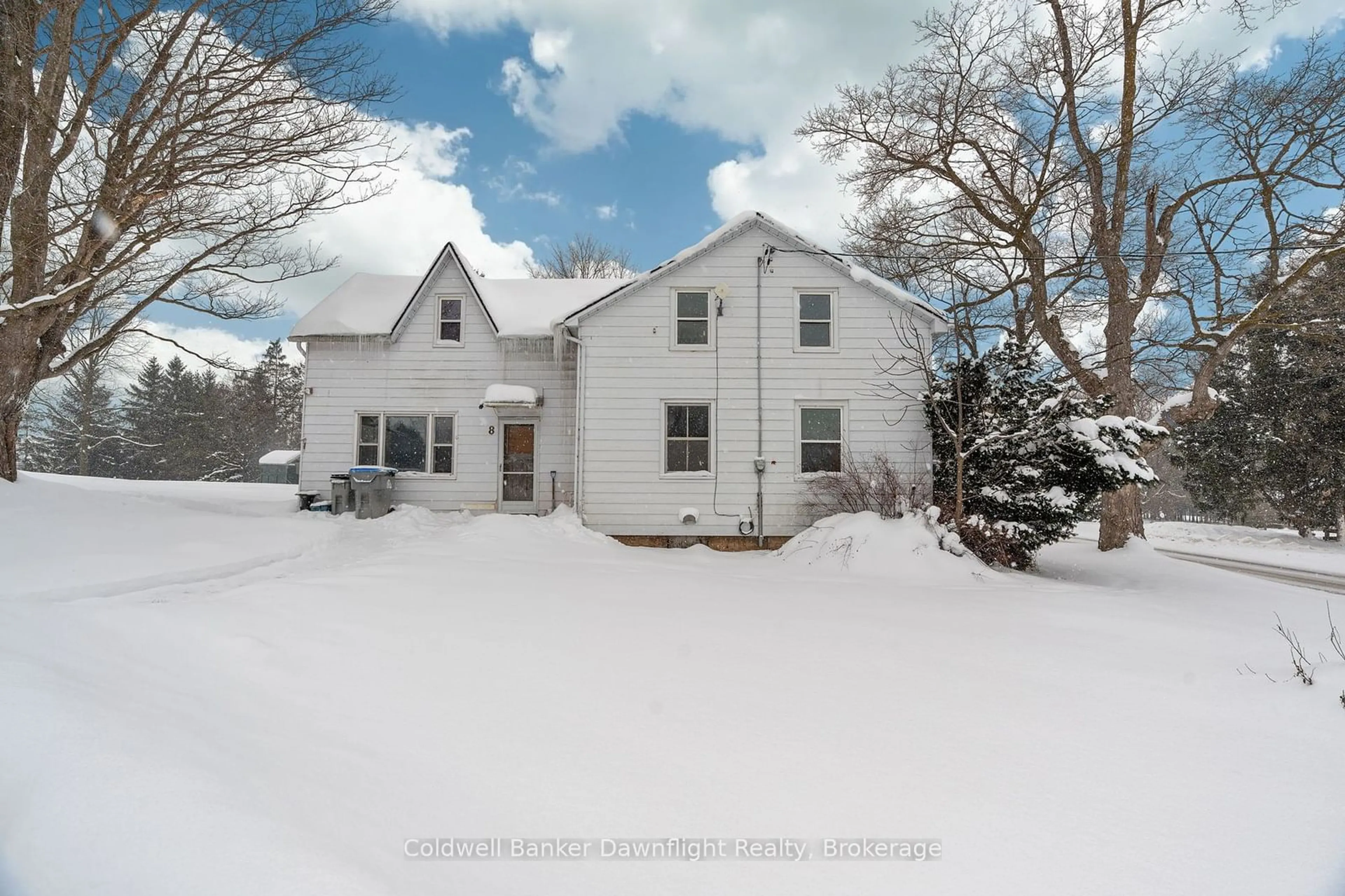 A pic from outside/outdoor area/front of a property/back of a property/a pic from drone, street for 8 Mill Rd, Huron East Ontario N0K 1G0